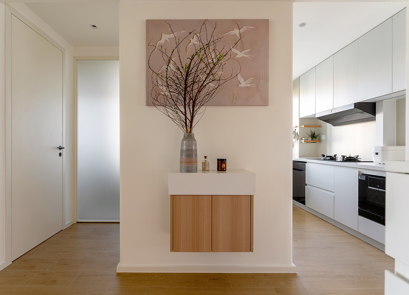 67㎡小家靠旋转电视墙变出N种生活场景丨久栖设计-45