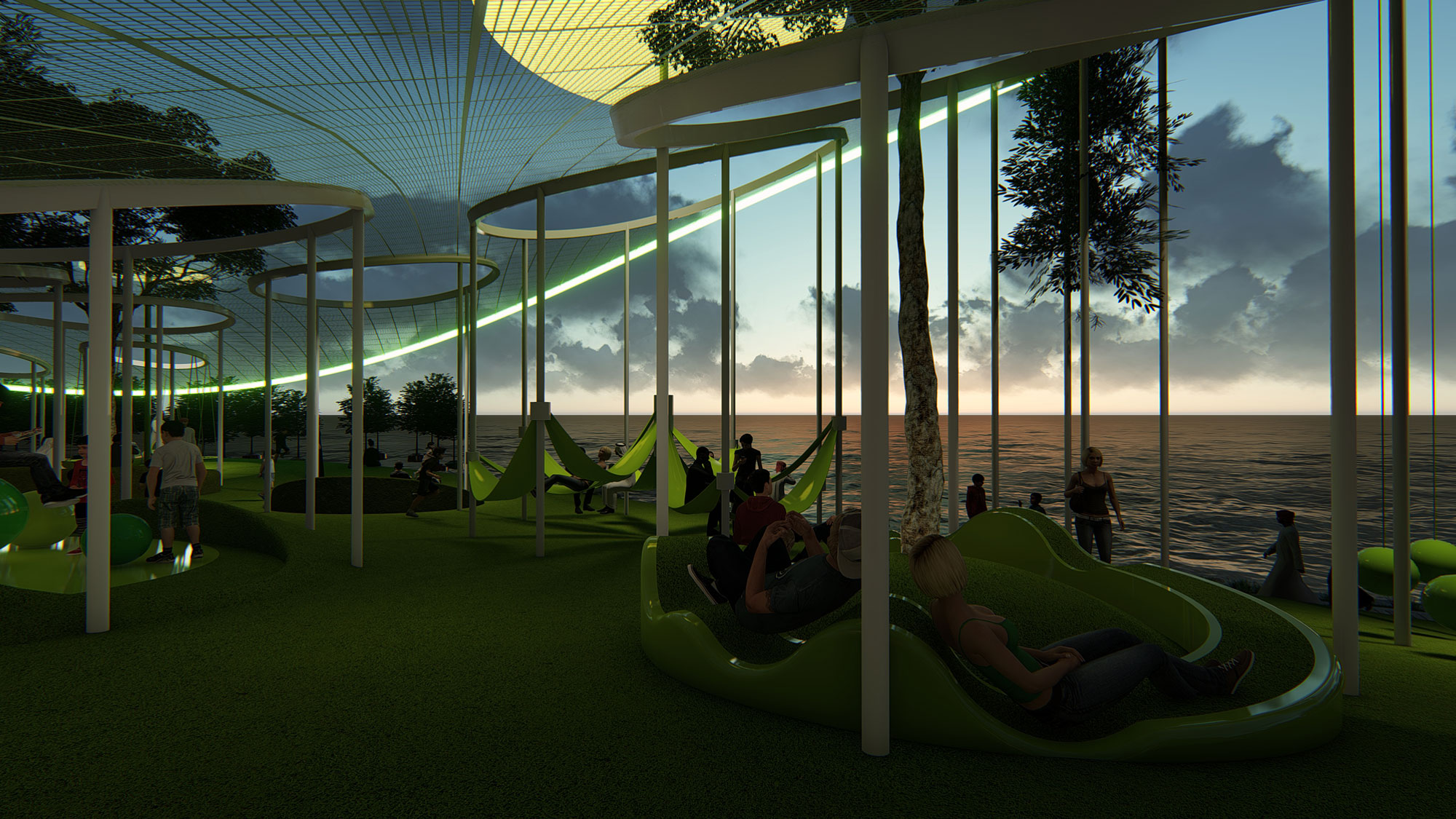 迪拜“漏叶”步行海滨长廊-15