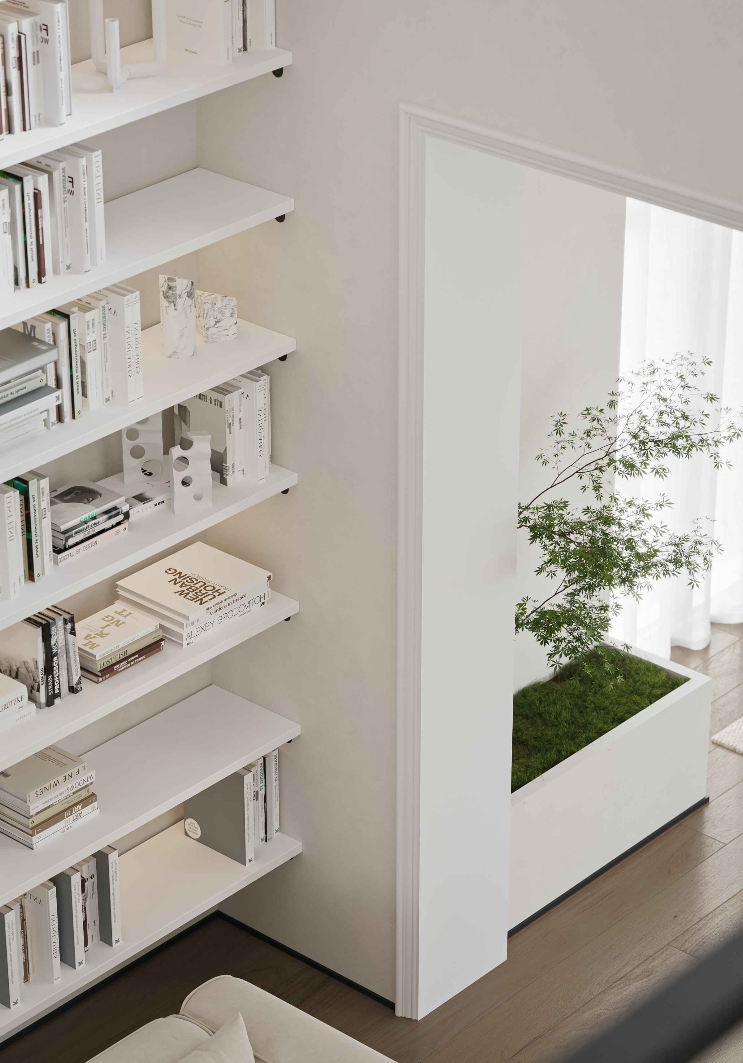 白色别墅丨渲染表现-0