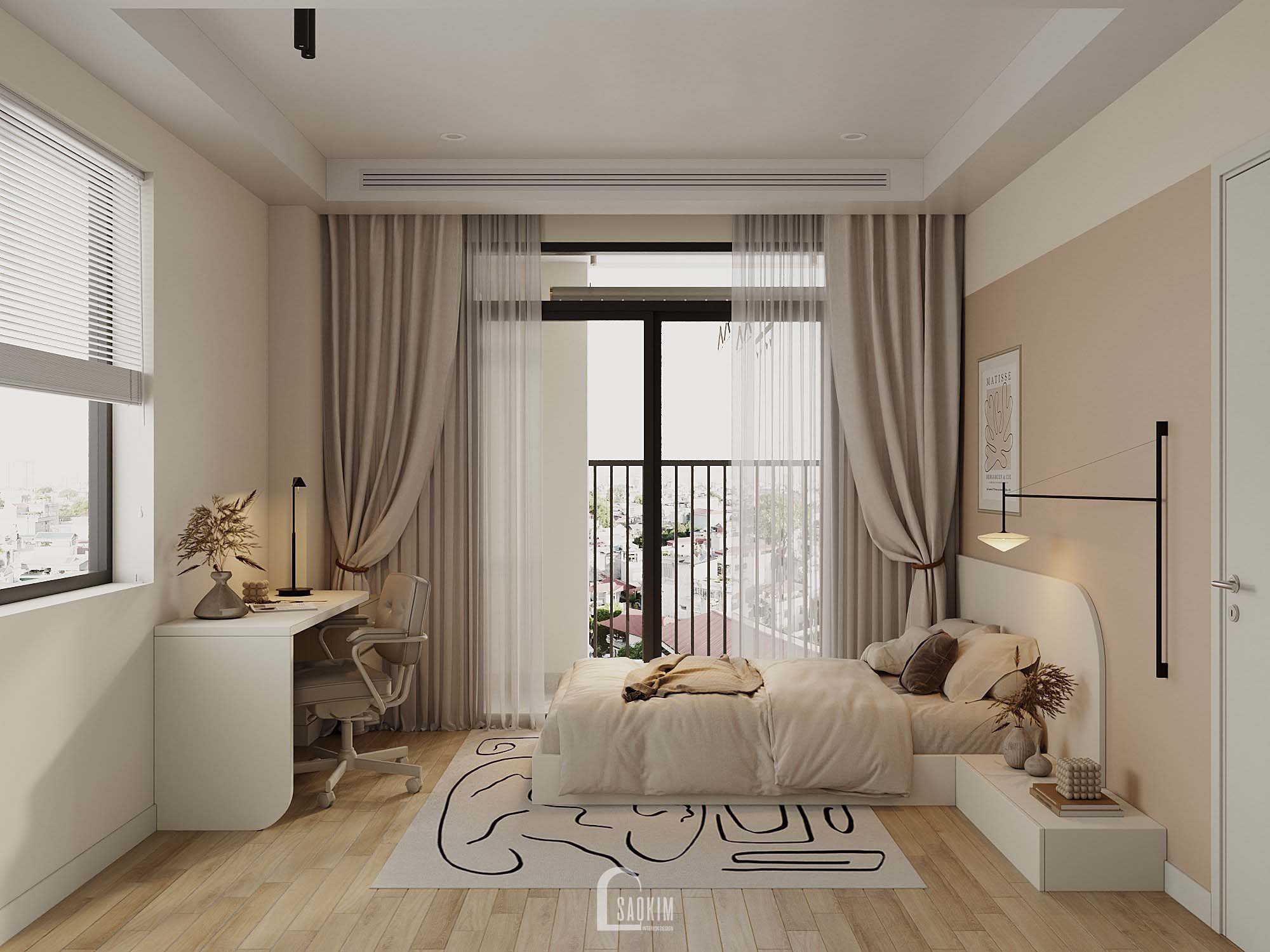 Apartment Design Japandi Style - HaNoi Paragon Project-21