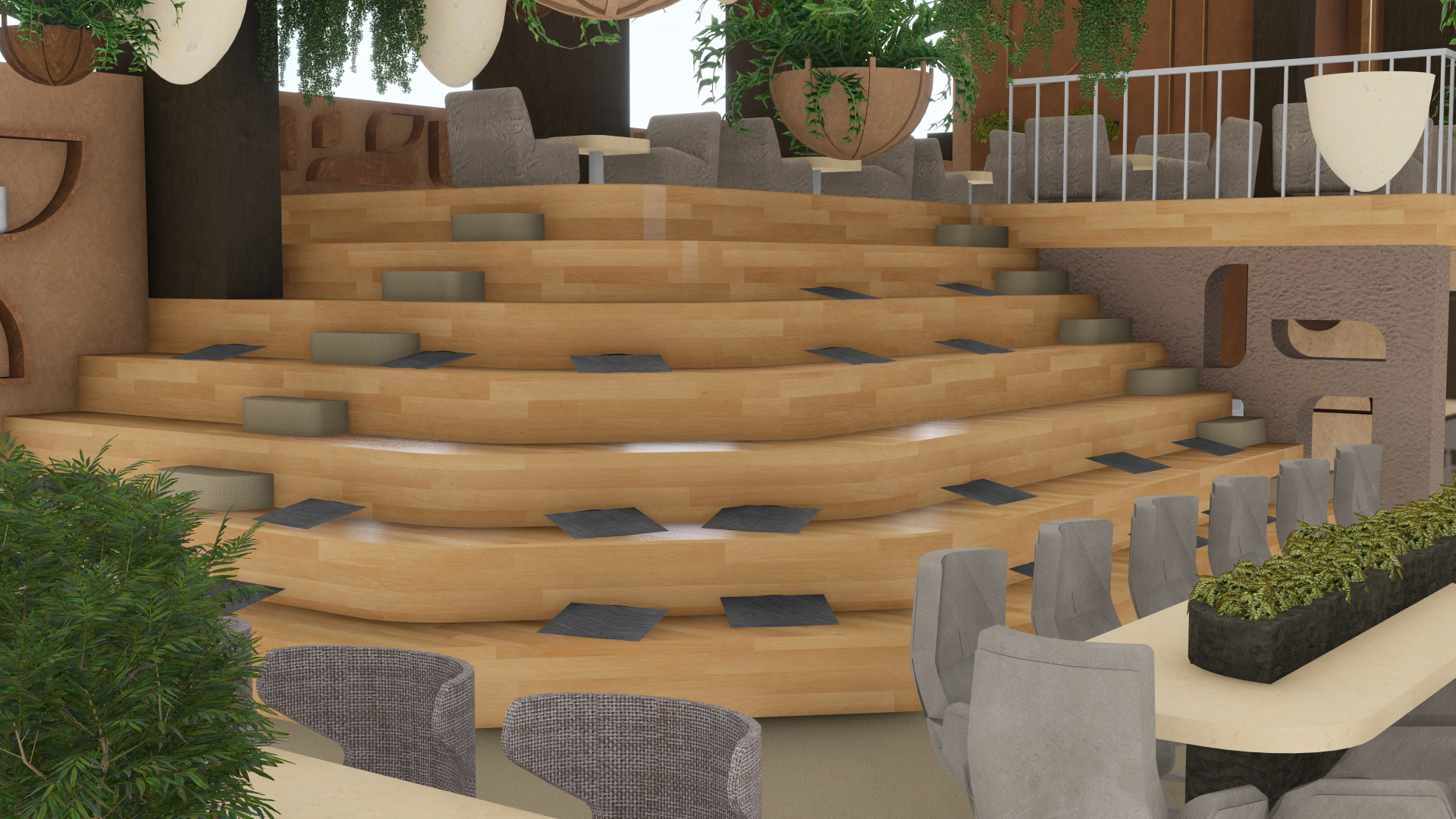 Mansoura 大学图书馆室内设计丨DESIGNED FURNATURE-6