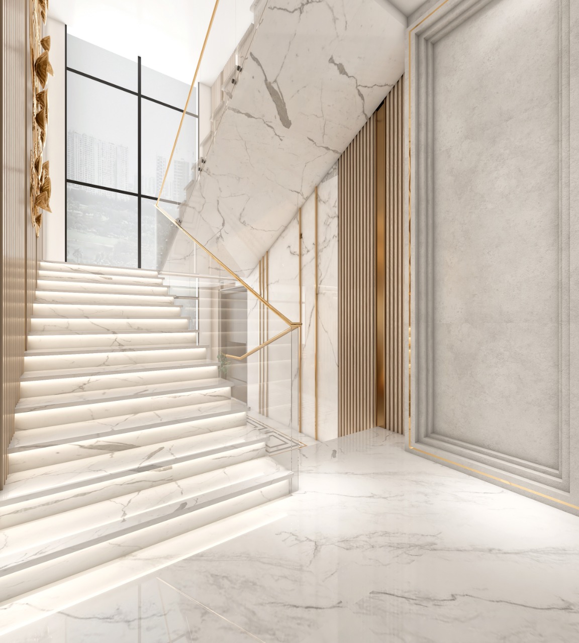 Dubai Villas | Stairs Area Design-3