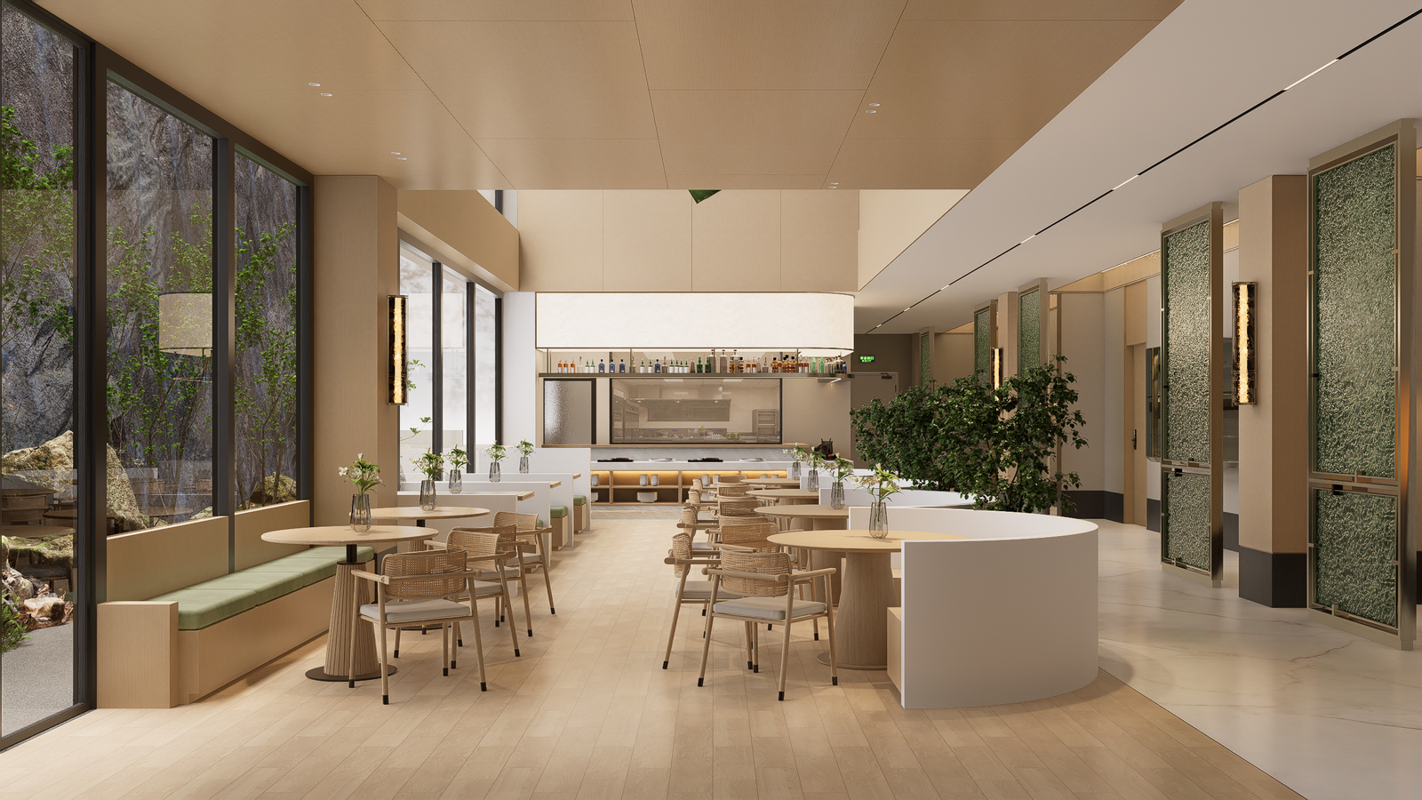 现代原木民宿&酒店设计效果-9