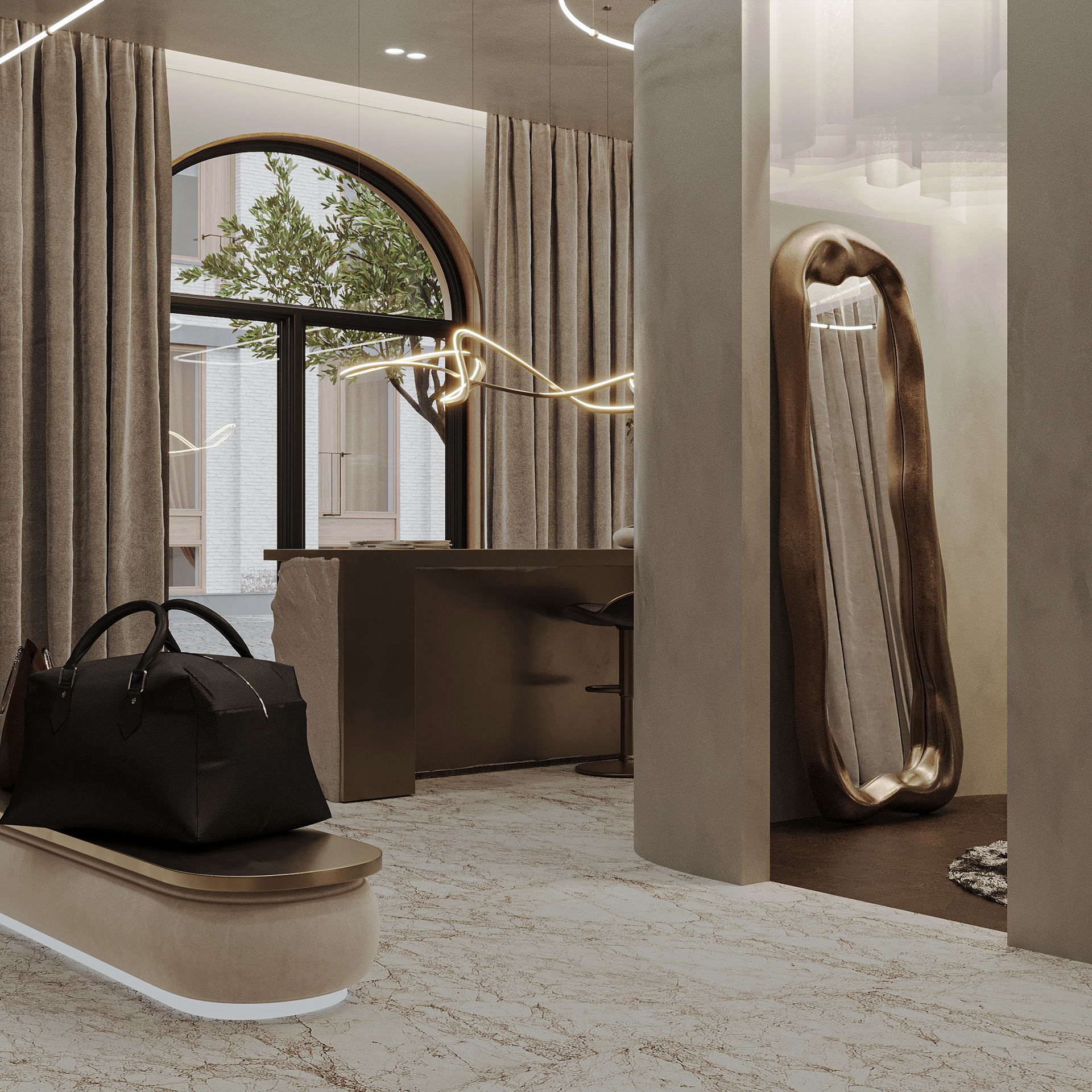 Dress shop minimalism（极简主义服装店）丨Viktoria Babayan-10