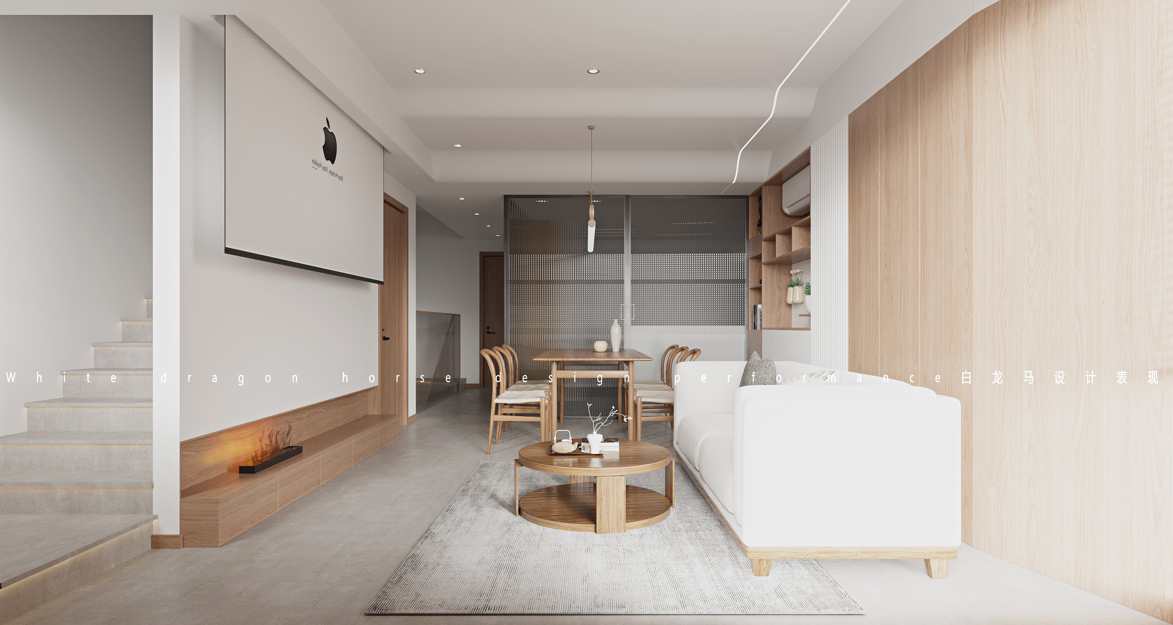 现代日式——白龙马效果图-8