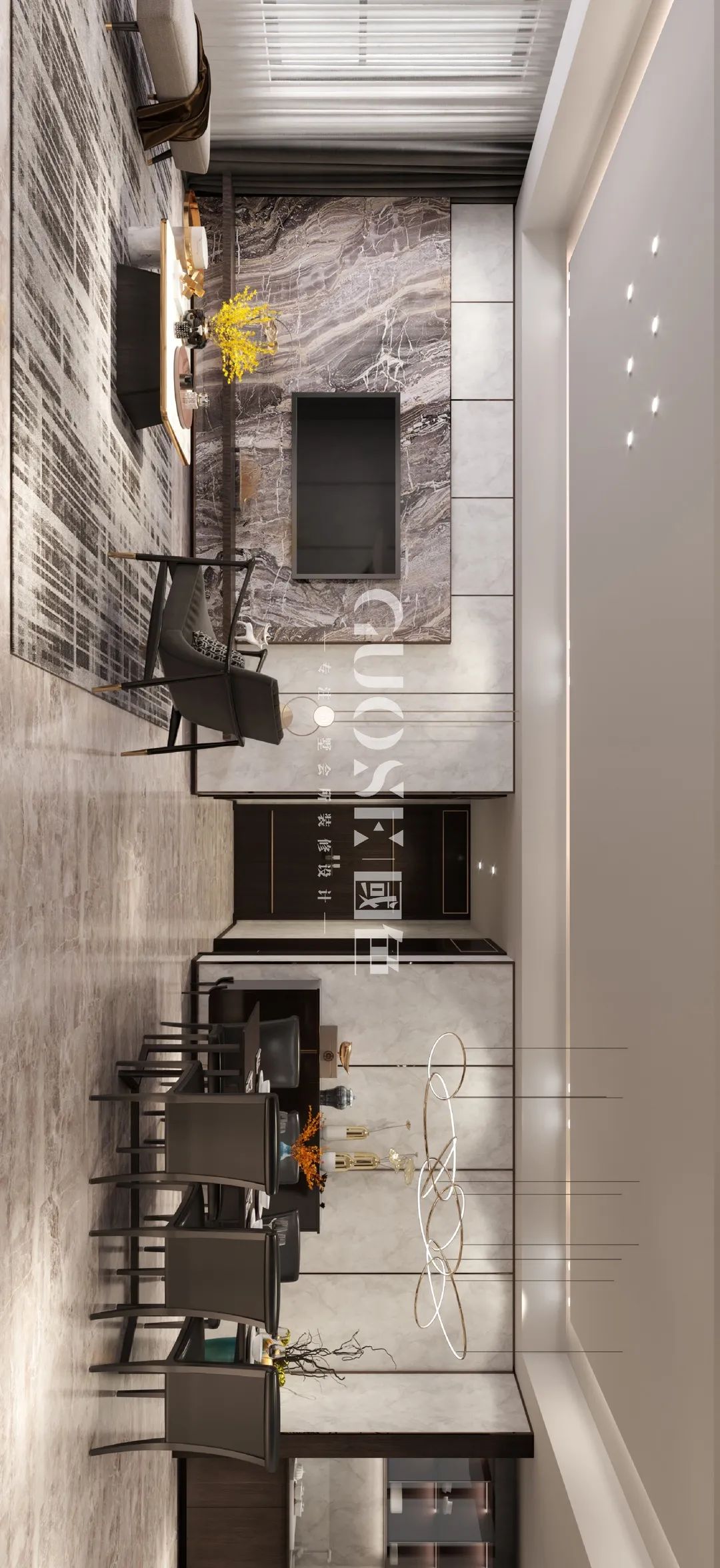 国色设计丨167m²轻奢新中式，删繁去奢缔造简雅之美...-39