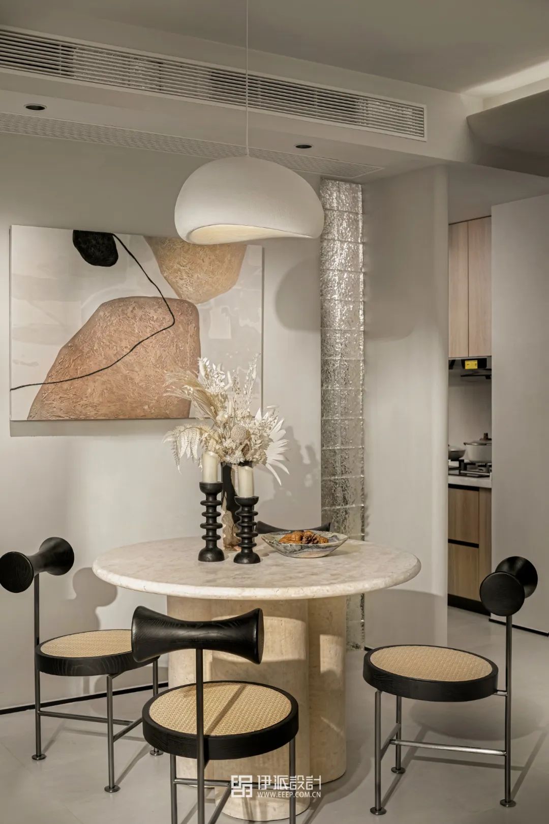 湖上云庭奶油系侘寂风样板间丨中国嘉兴丨深圳市伊派室内设计有限公司-29