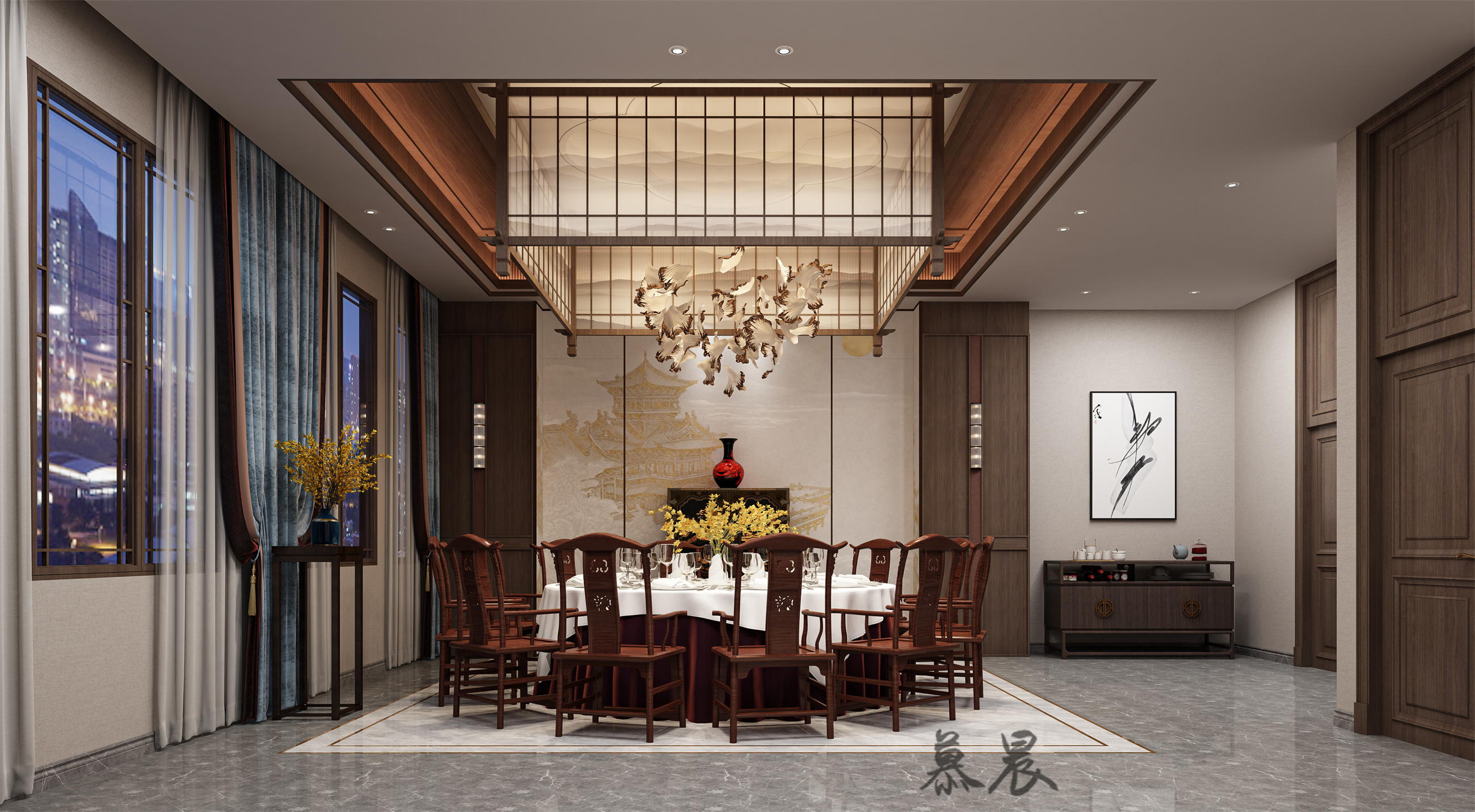 农家乐包厢设计-2