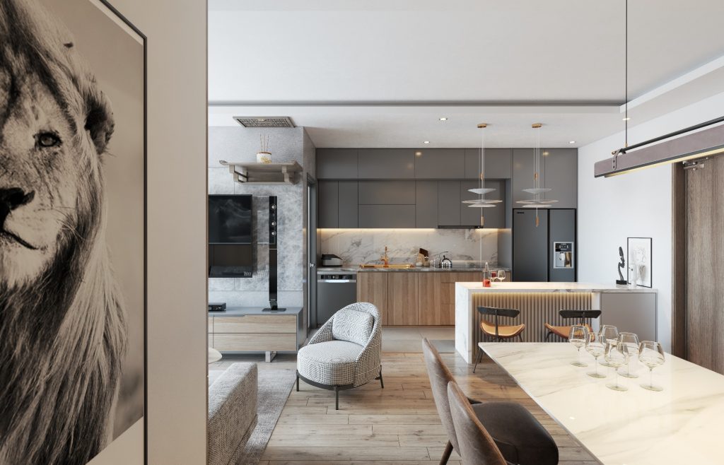 4614室内客厅场景Sketchup模型丨Ha Anh-3