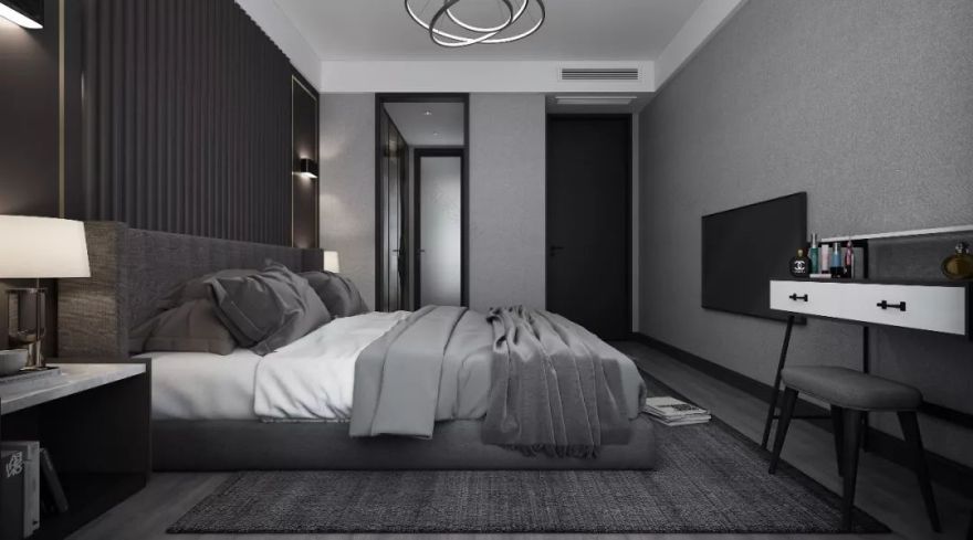黑白灰的简约艺术 | 芜湖信达•外滩府 106㎡设计案例-30