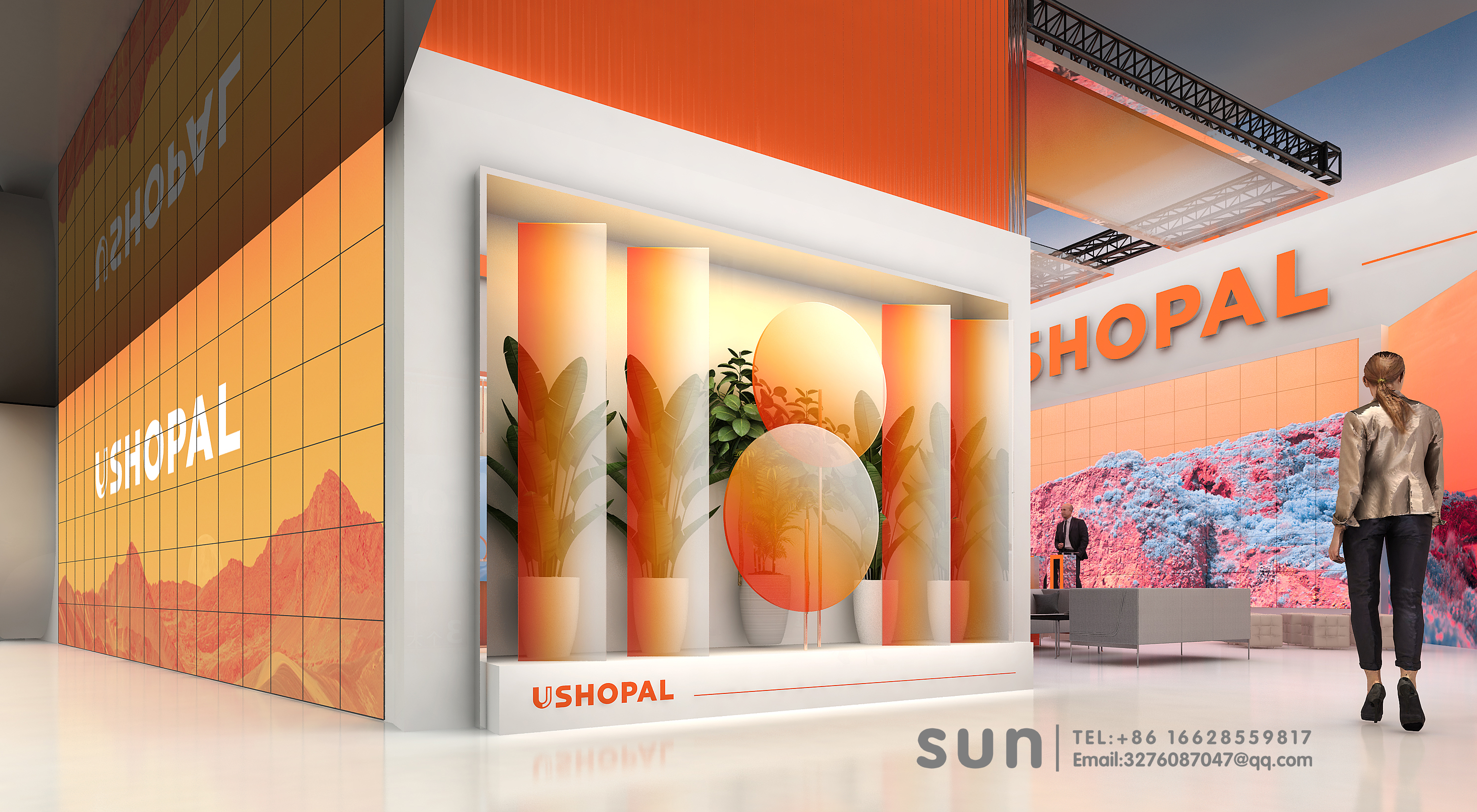 2021CIIE进博会 USHOPAL 美妆化妆品类目展台-5