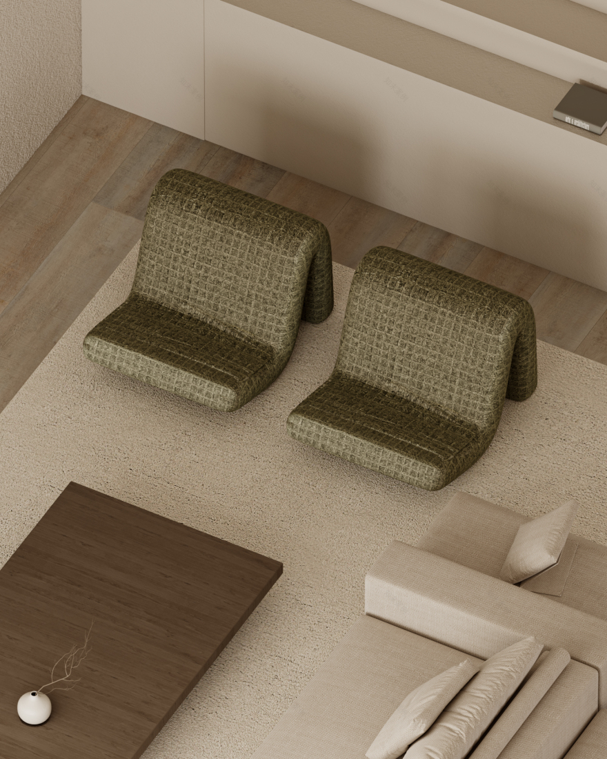 Minimalist Open Living Area-11