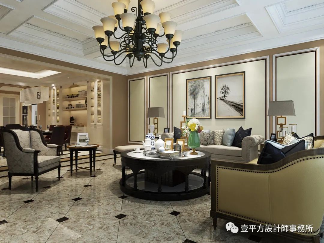 东方美式别墅设计丨壹&设计-12