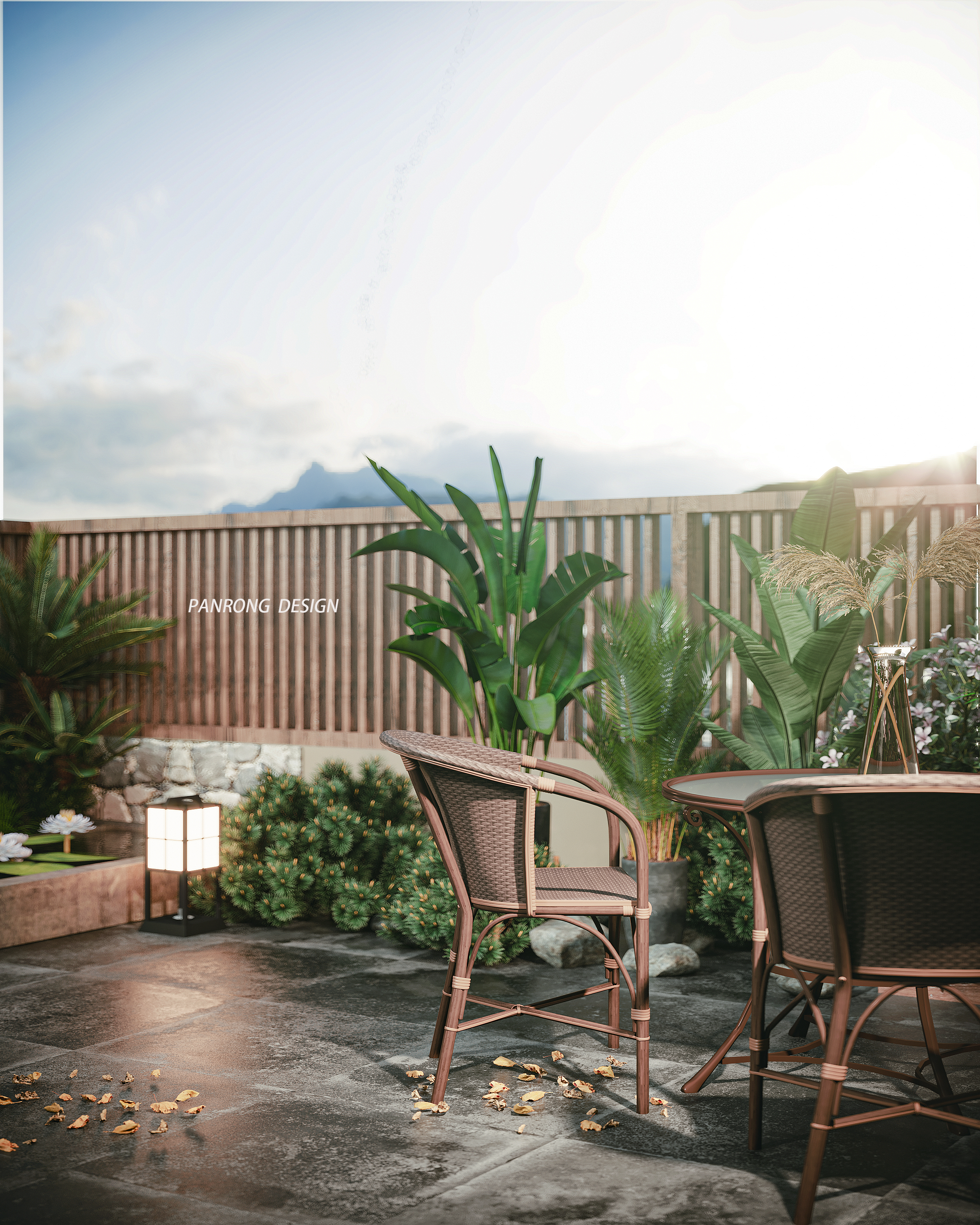 小院子的精致变身 | 3DMAX2016 与 PSCC2019 打造的空间艺术-7