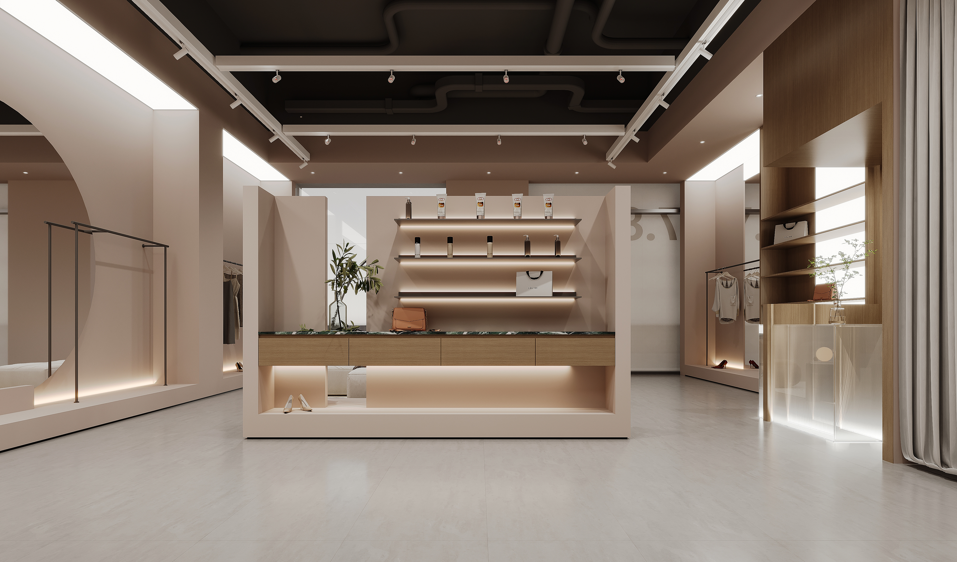 服装店方案渲染-3