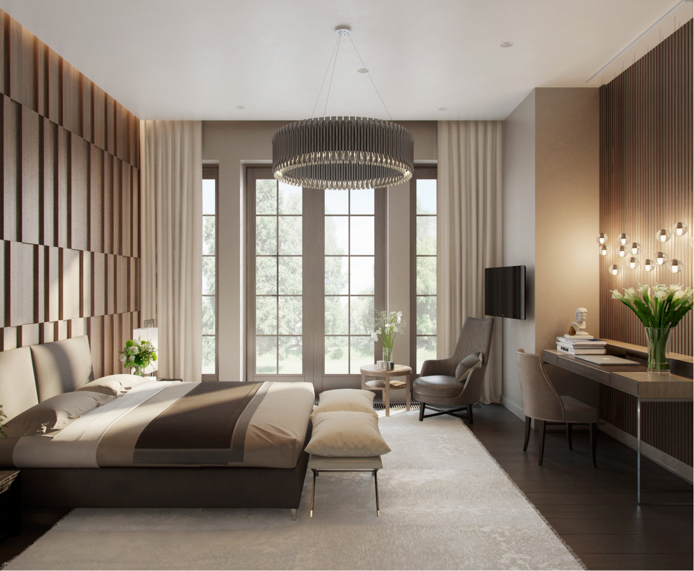 The interiors of the country residence of 1000 m  in Tbilisi Alexandra Fedorova-15