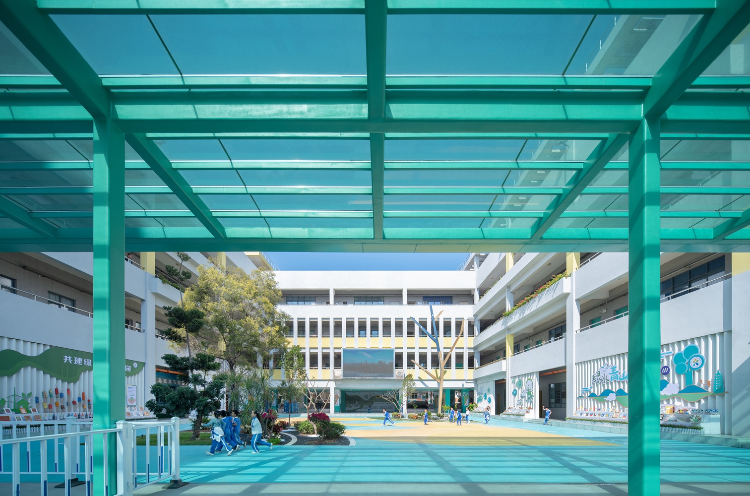 深圳坪地六联小学节能改造丨中国深圳丨中建科工,直行设计,建学建筑-21