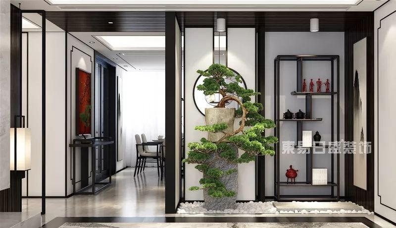 150㎡新中式装修，一步一风景，一宅一芳华-3