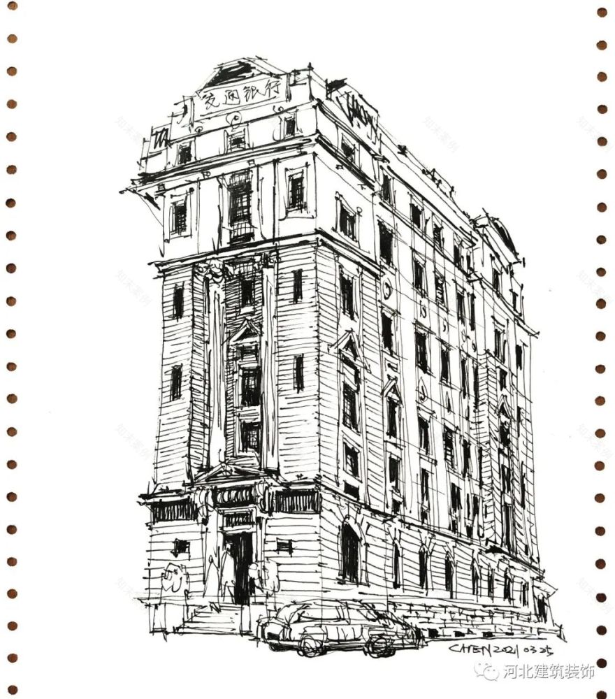 陈力军建筑速写丨中国河北-37