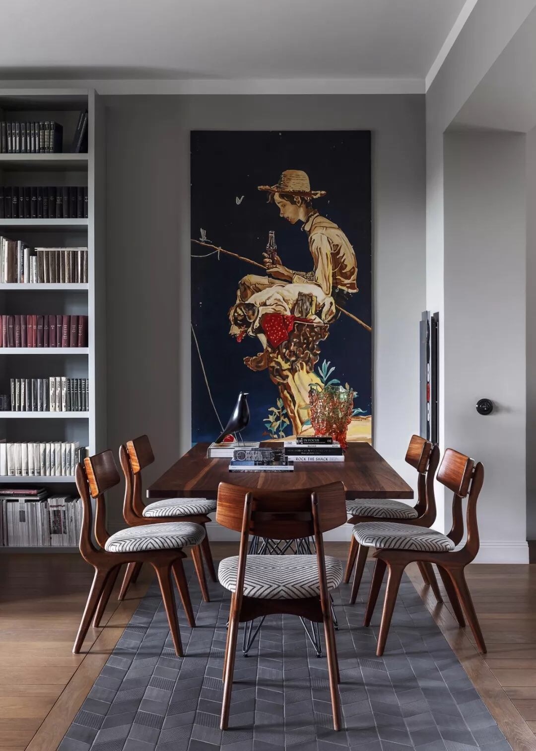 莫斯科现代风公寓设计，刚柔并重的艺术宅邸-44