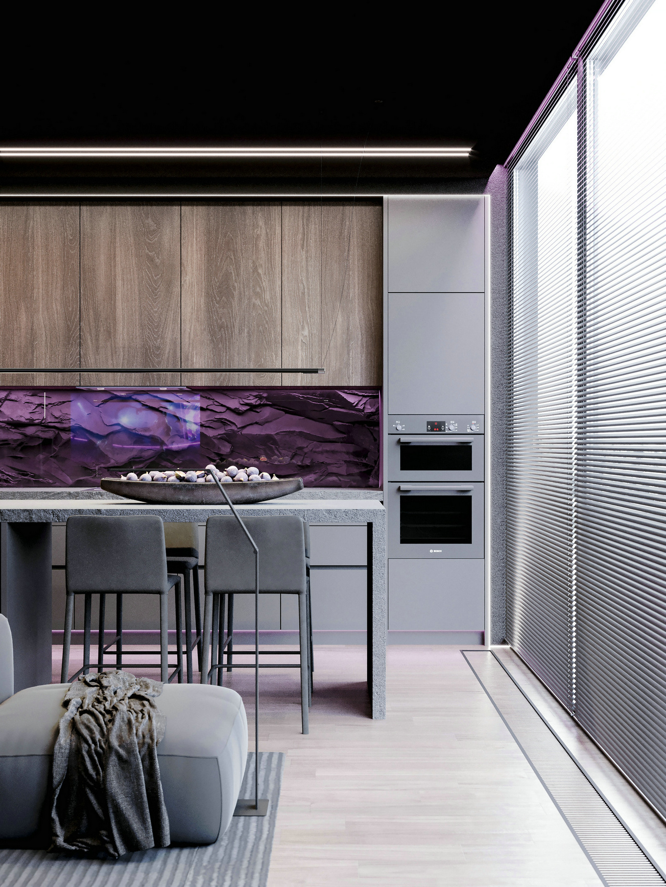 高级黑+浪漫紫色系灯光-5