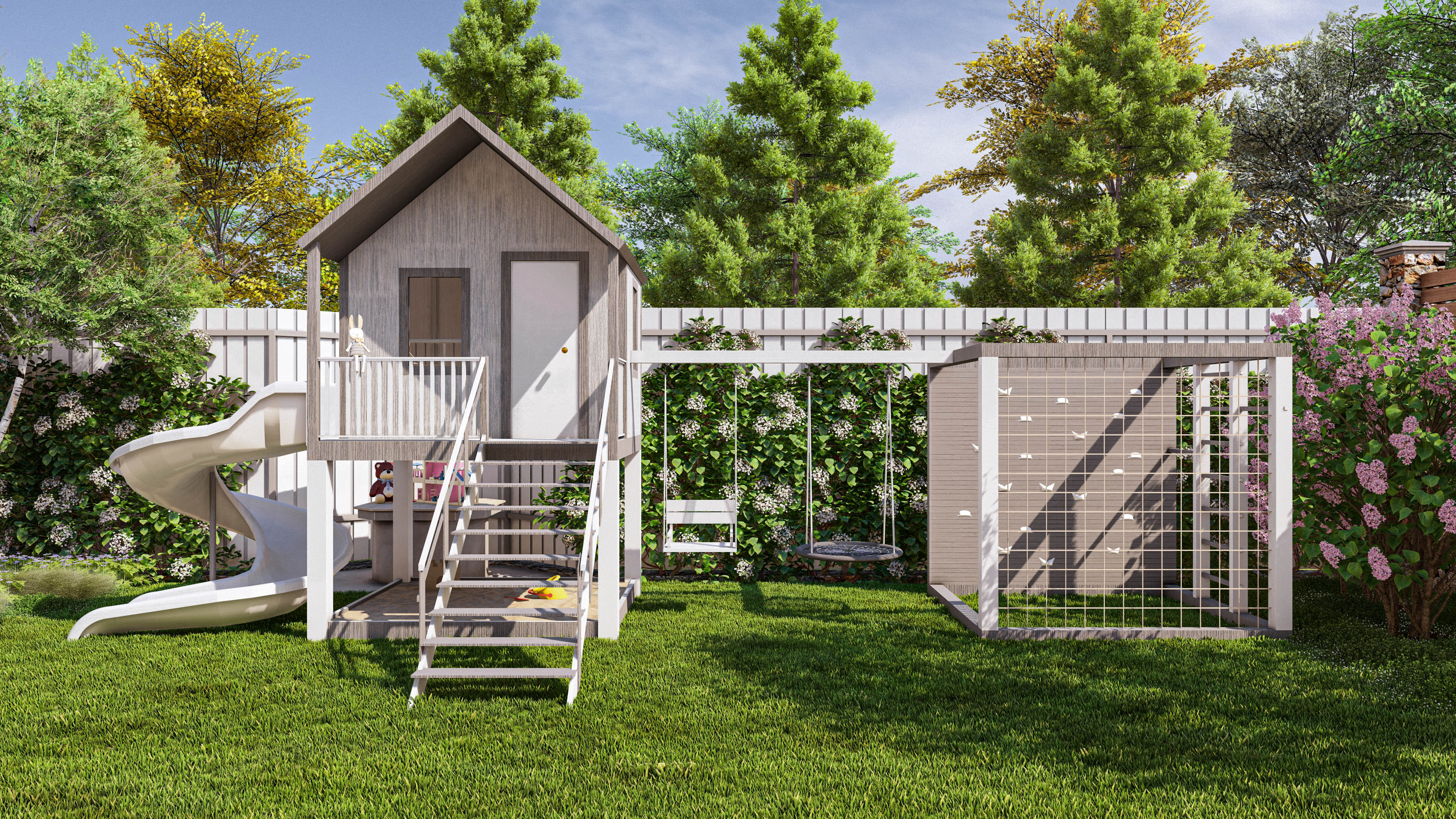 绿色绿洲中的一座温馨小屋-8