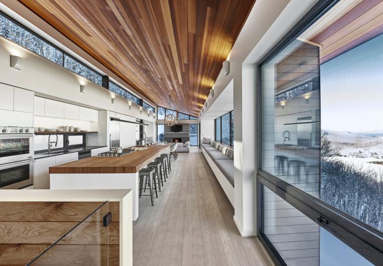 劳伦山脉上的绿色滑雪小屋-16