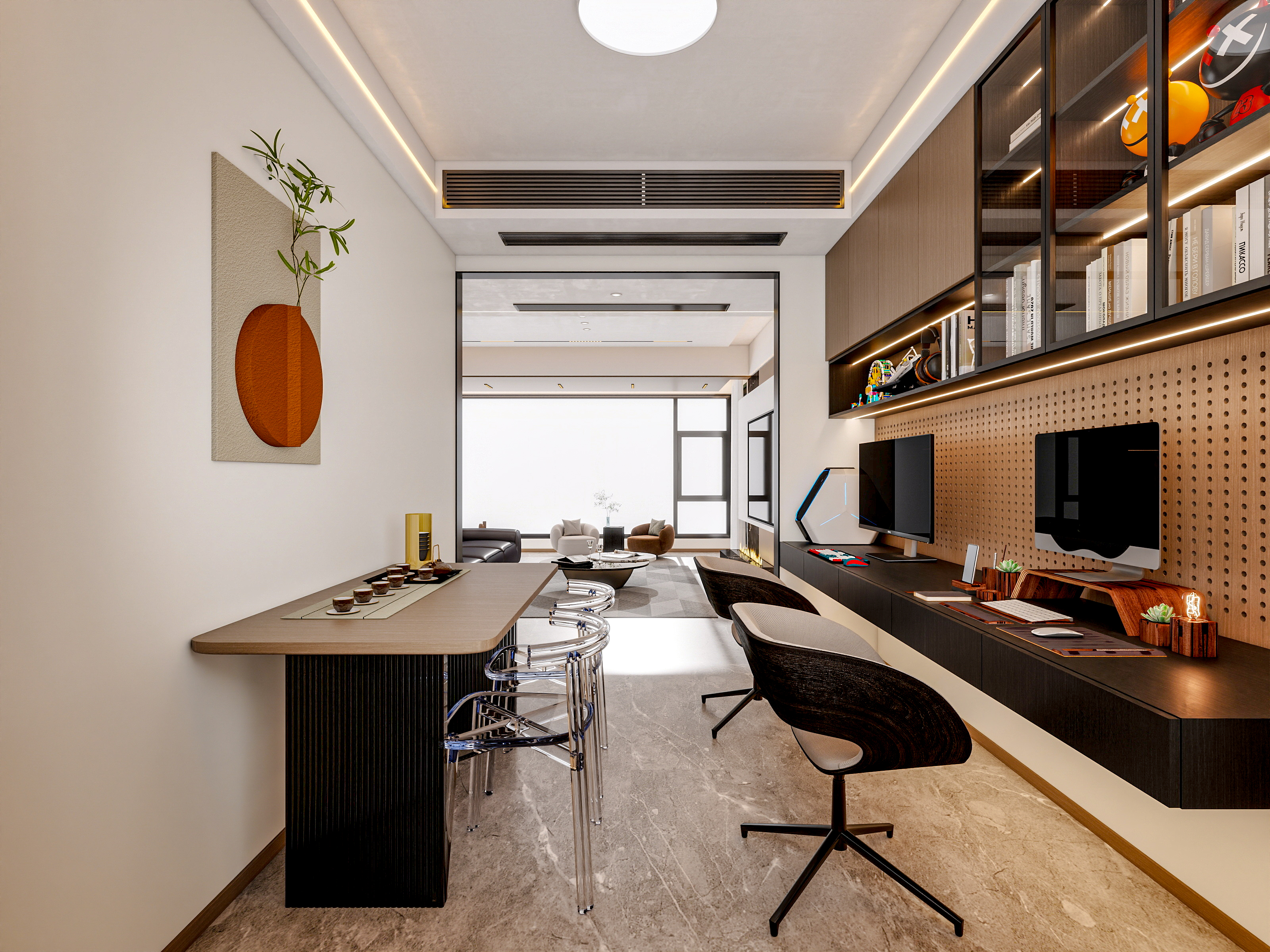 四川成都锦粼湖院二期（118平方意式极简三居室）-32