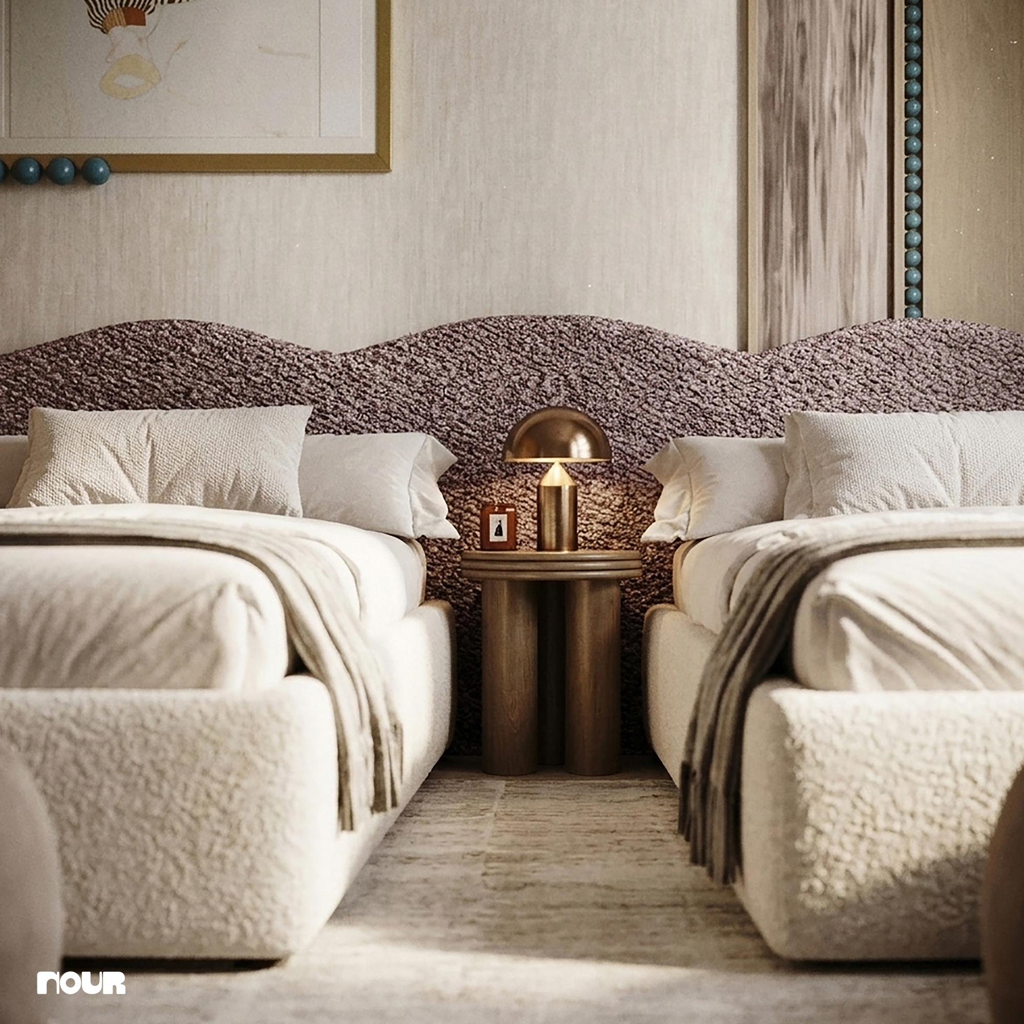 具有幼态持续特征的现代卧室丨Nourhan Emad-9