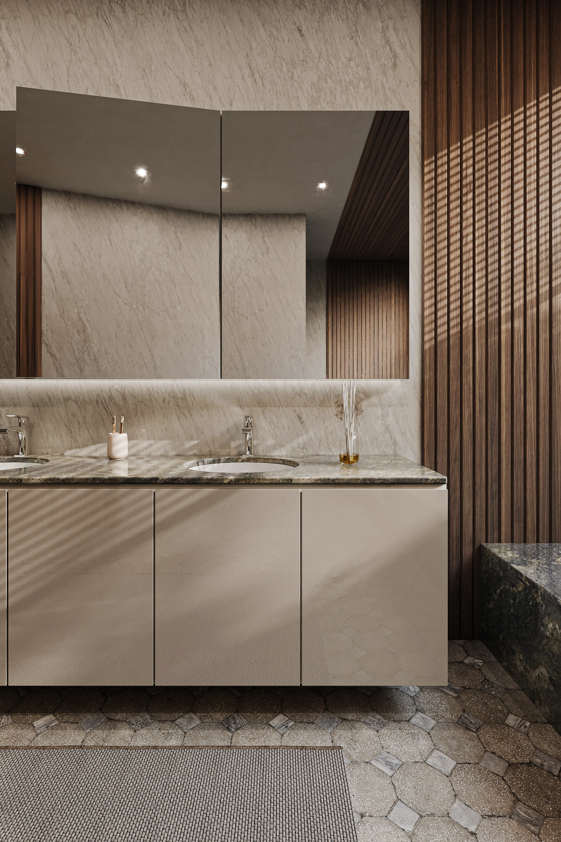 Japandi 室内概念设计丨Laura Dauby-25