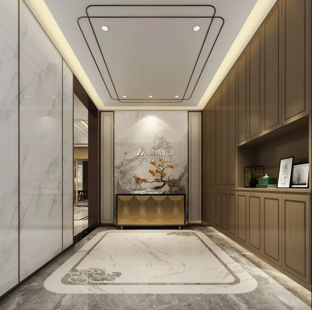 居众案例 | 1200㎡轻奢新中式别墅，意想不到的美！-10