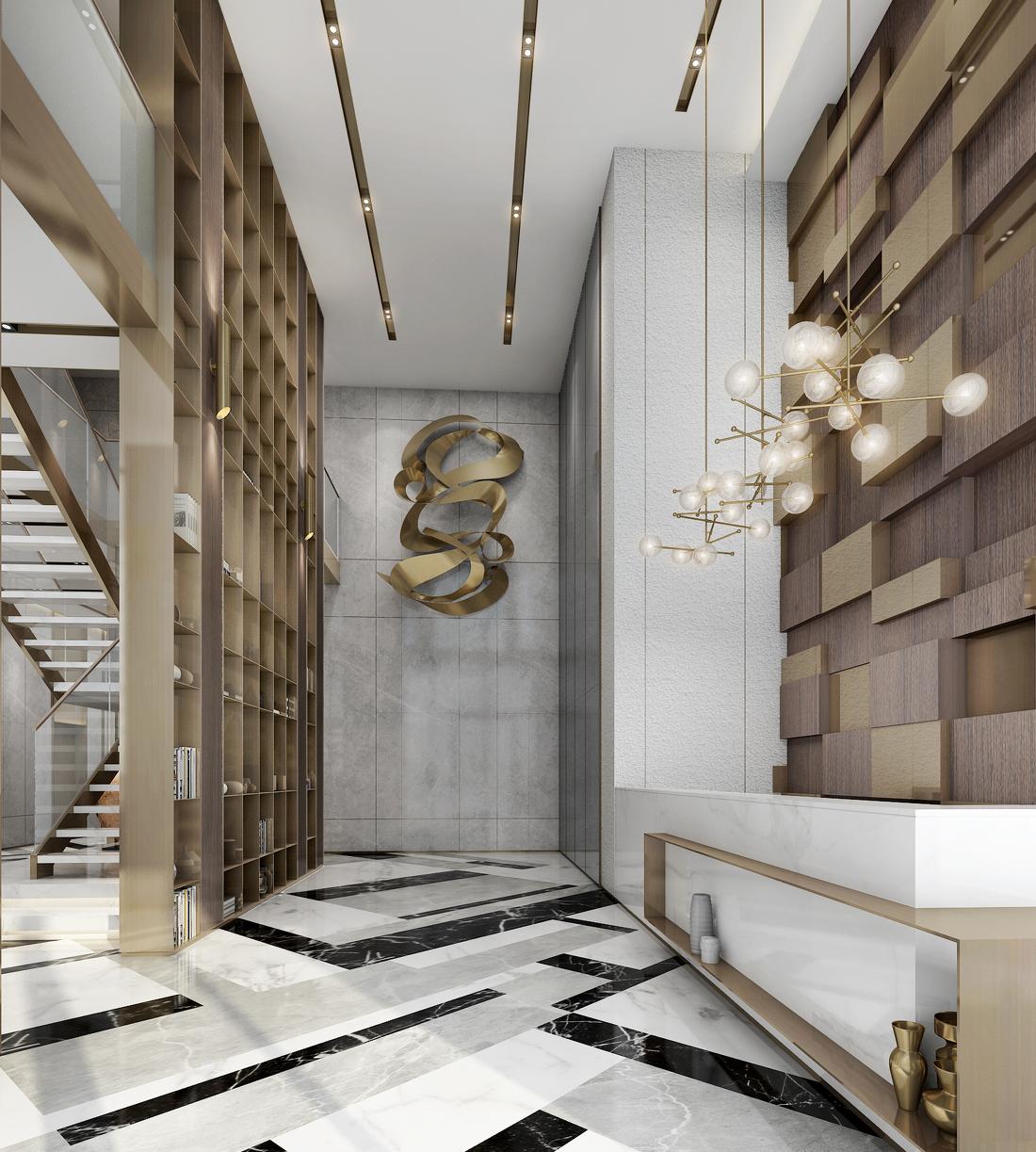 
九亭中心火花公寓公区大堂 -2