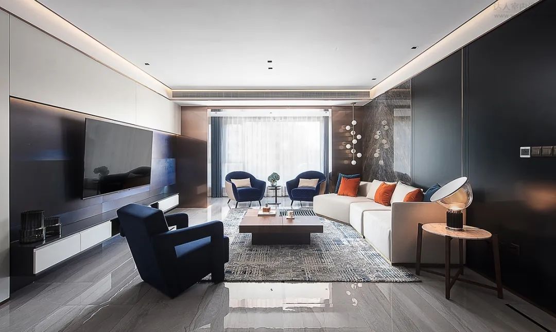 优雅时光 | 160㎡摩登私宅，艺术与生活的完美对话-4