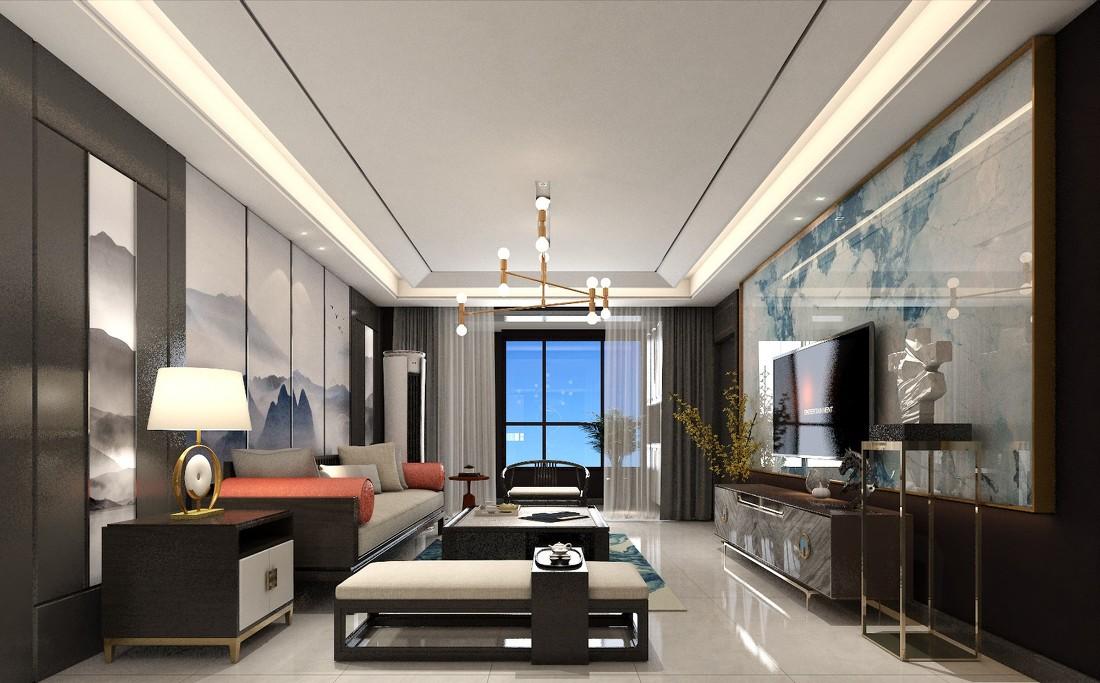 
中式轻奢住宅设计案例 -3