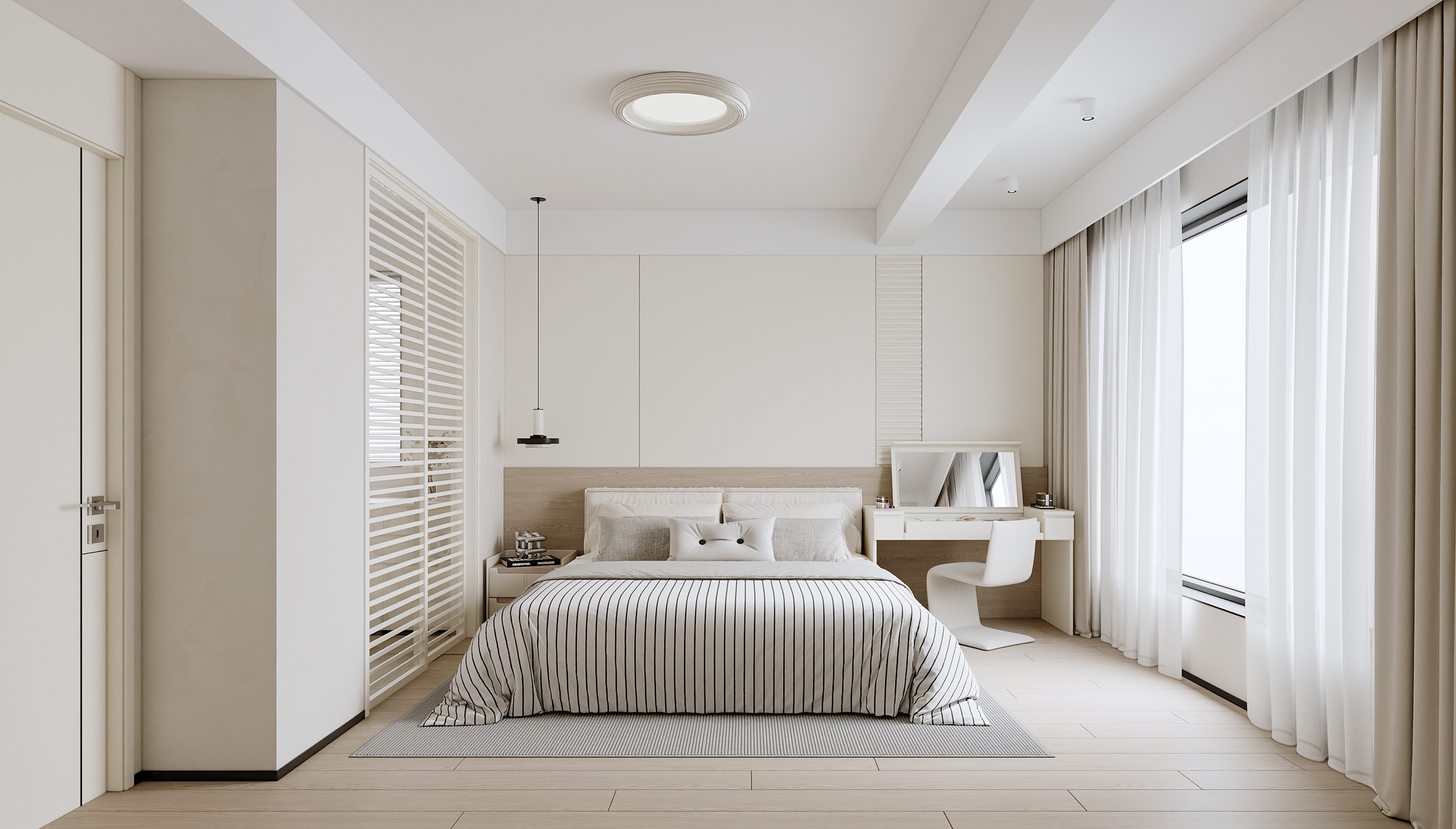 武汉 五矿澜悦云玺157㎡ 奶油风效果表现-11