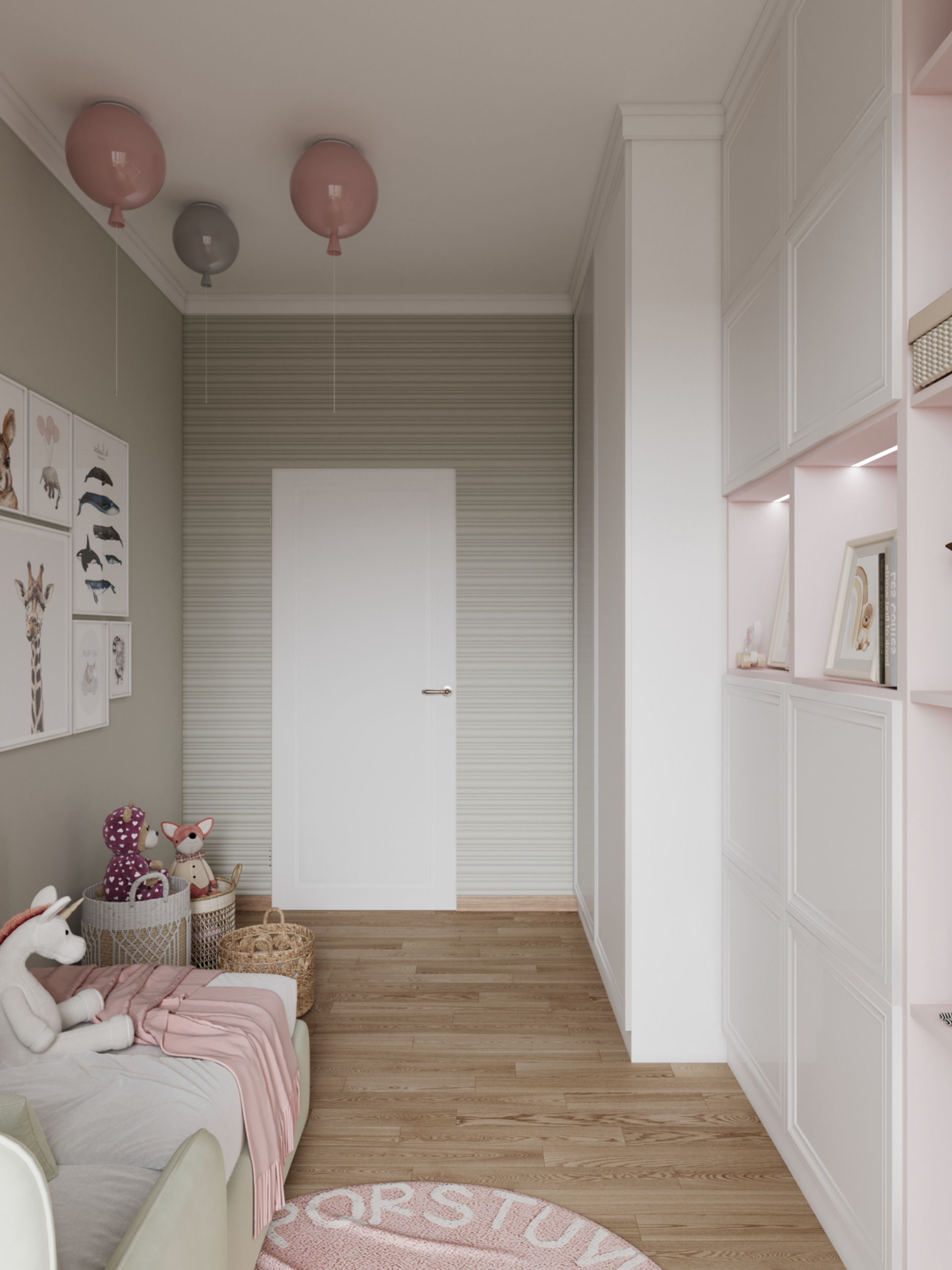 Візуалізація дитячої кімнати для дівчинки-2