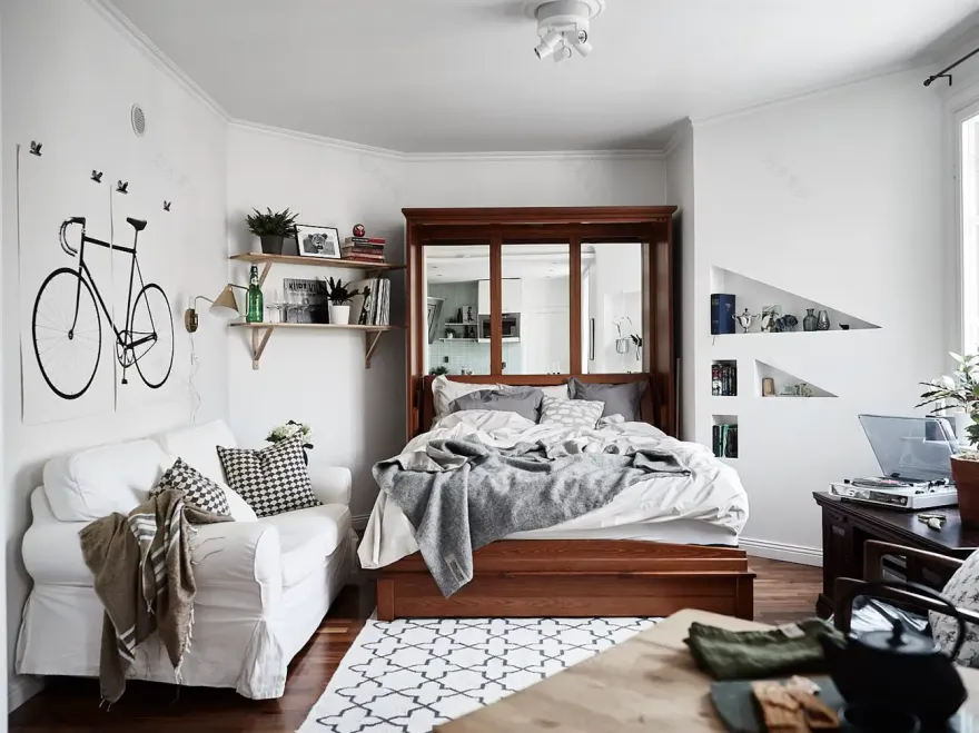 灵活空间 | Historiska 的隐藏式卧室设计-7
