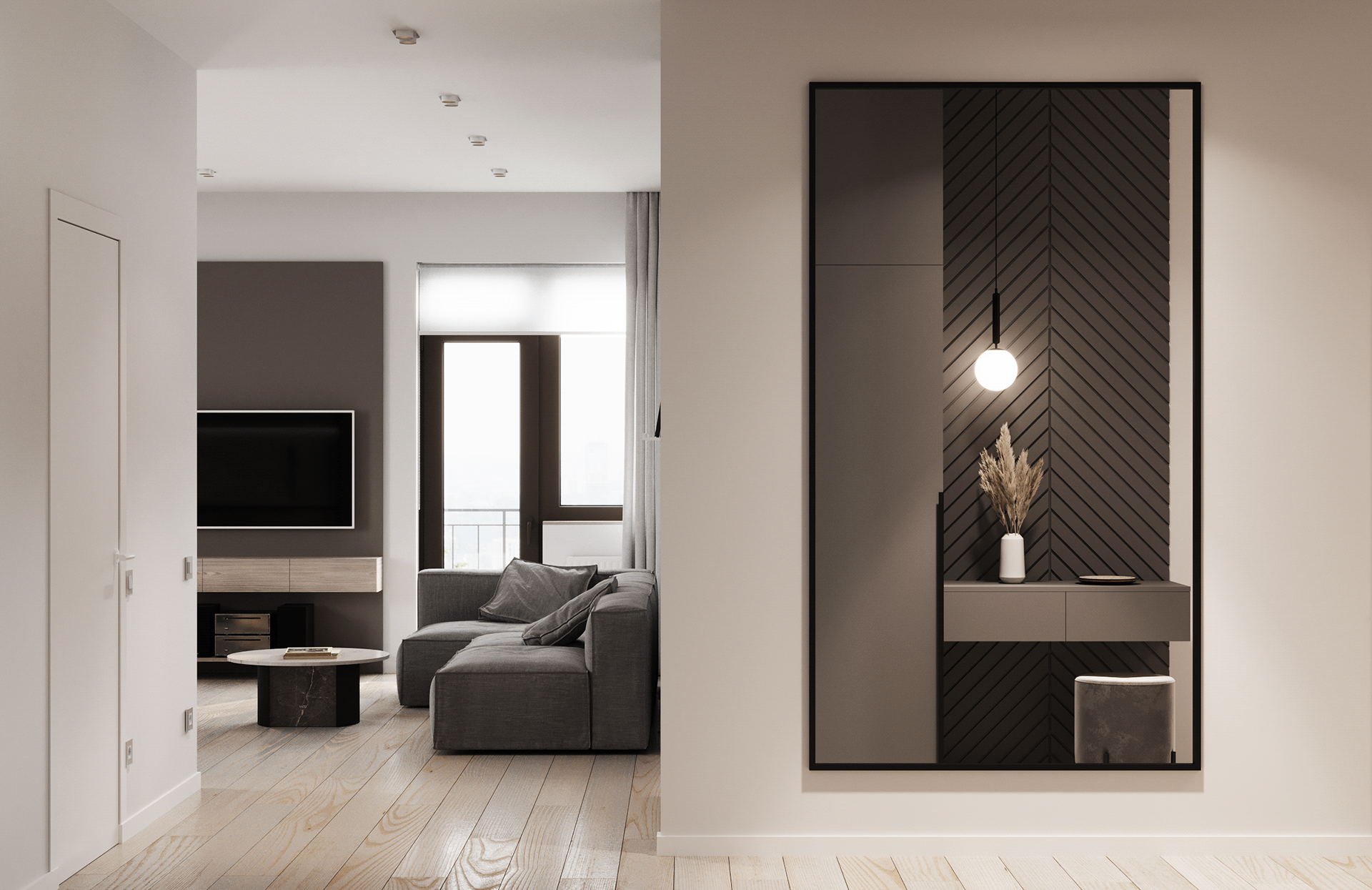 乌克兰85㎡简约风公寓设计-4