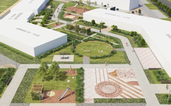 ЖК “Now” 小区环境美化项目-26