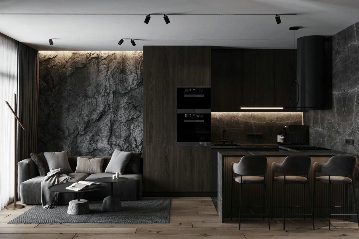 高级黑公寓 丰富极具有质感-6