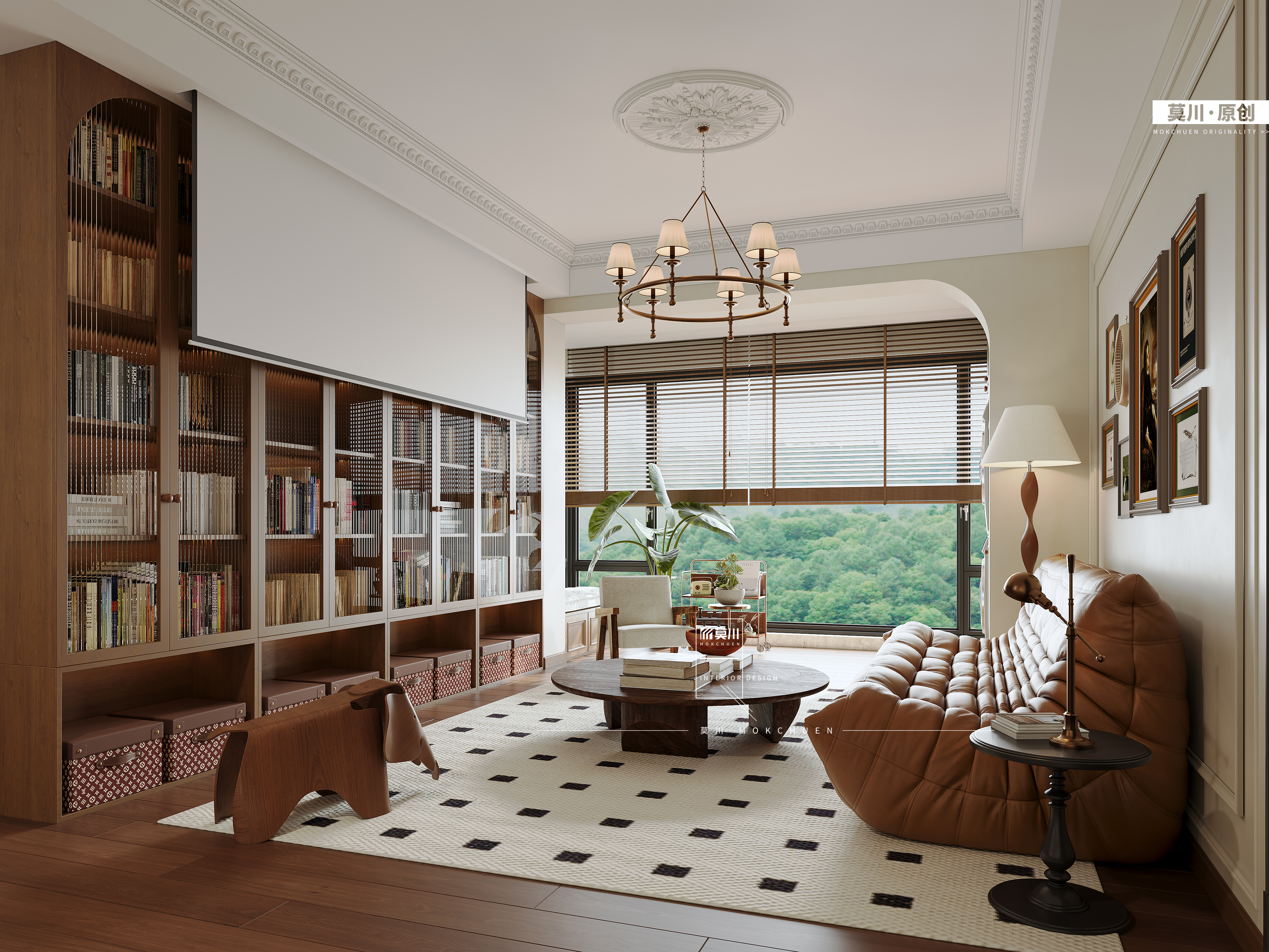 临海揽山，美式中古风格，美到心坎上-1