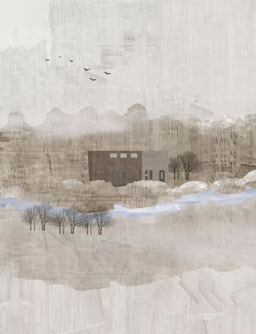 榆林窟职工阅读室 | 山地形空间与本土材料的巧妙融合-27