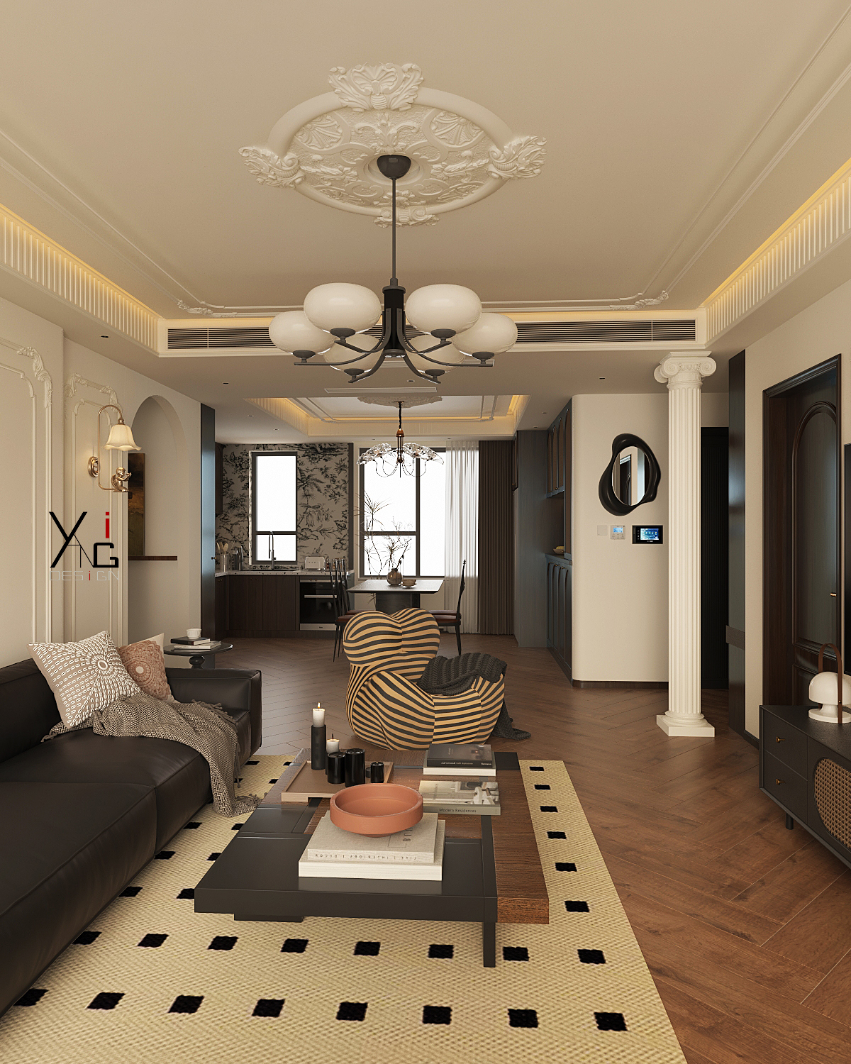 177平米法式复古装修案例-22