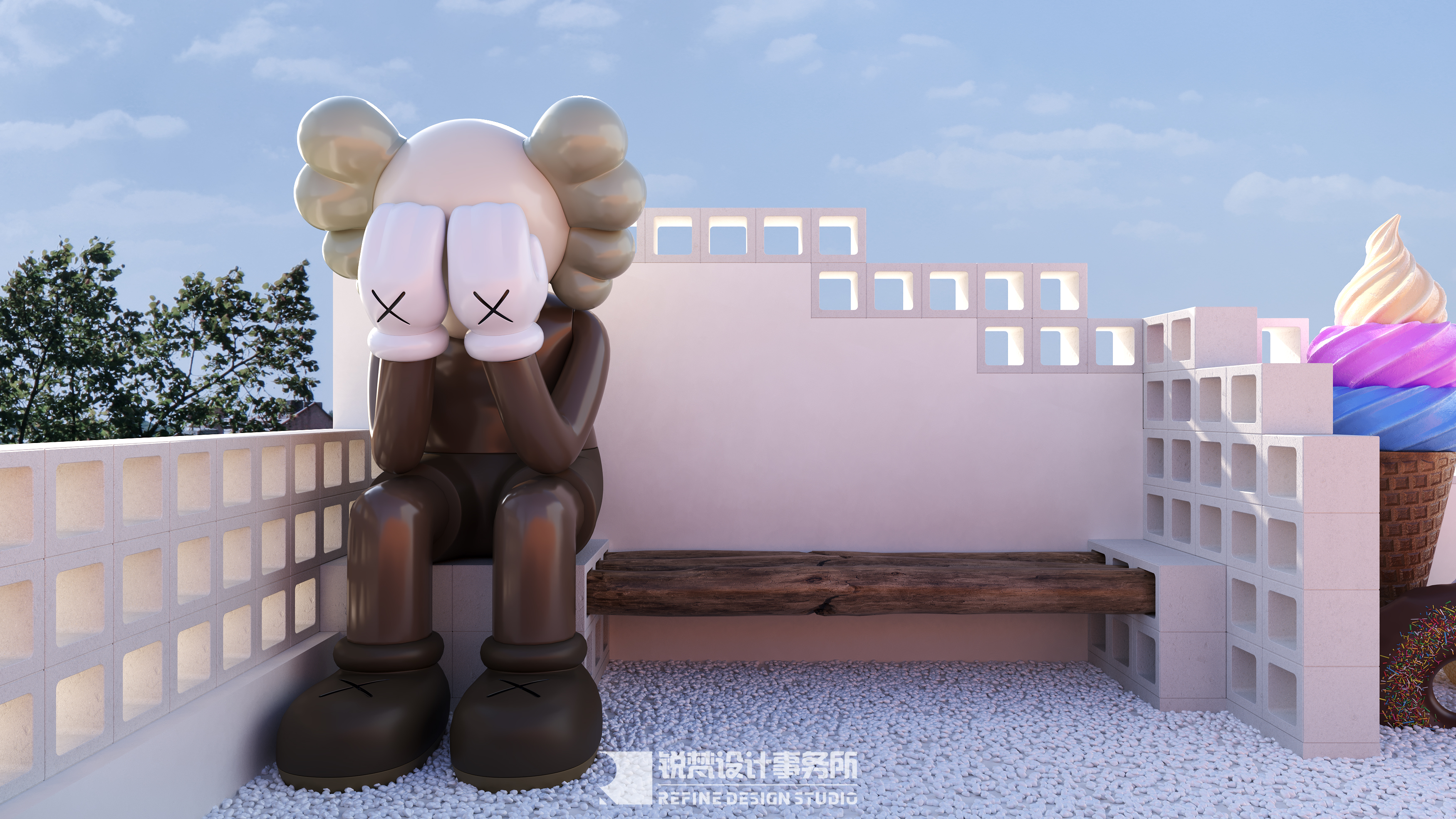 HONEY FUTURE冰激凌昼夜对比（效果图）-7