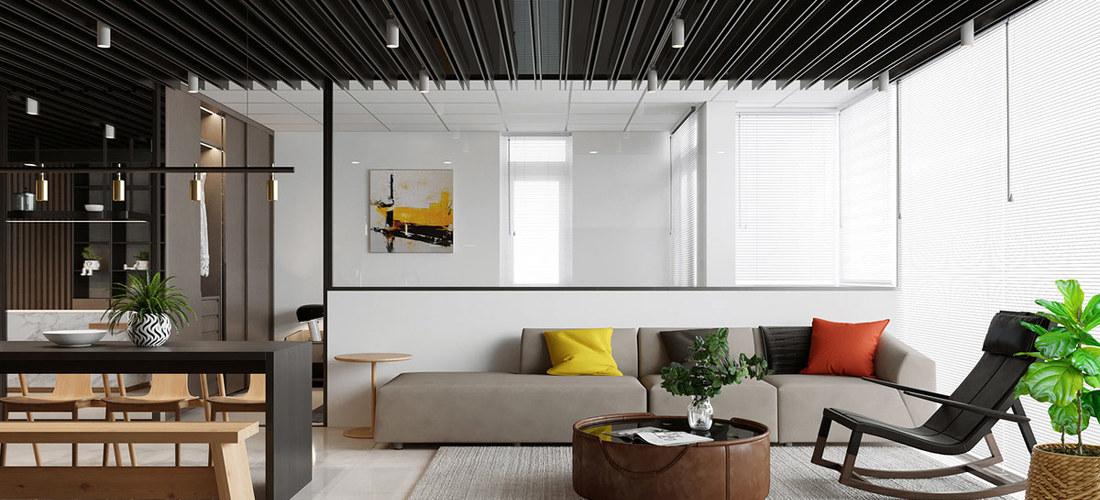 
50㎡小公寓开放式装修，简洁又不失格调 -3