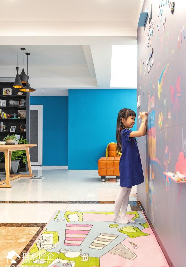 广州 125㎡三室一厅现代家居设计,满足一家三口成长需求-14