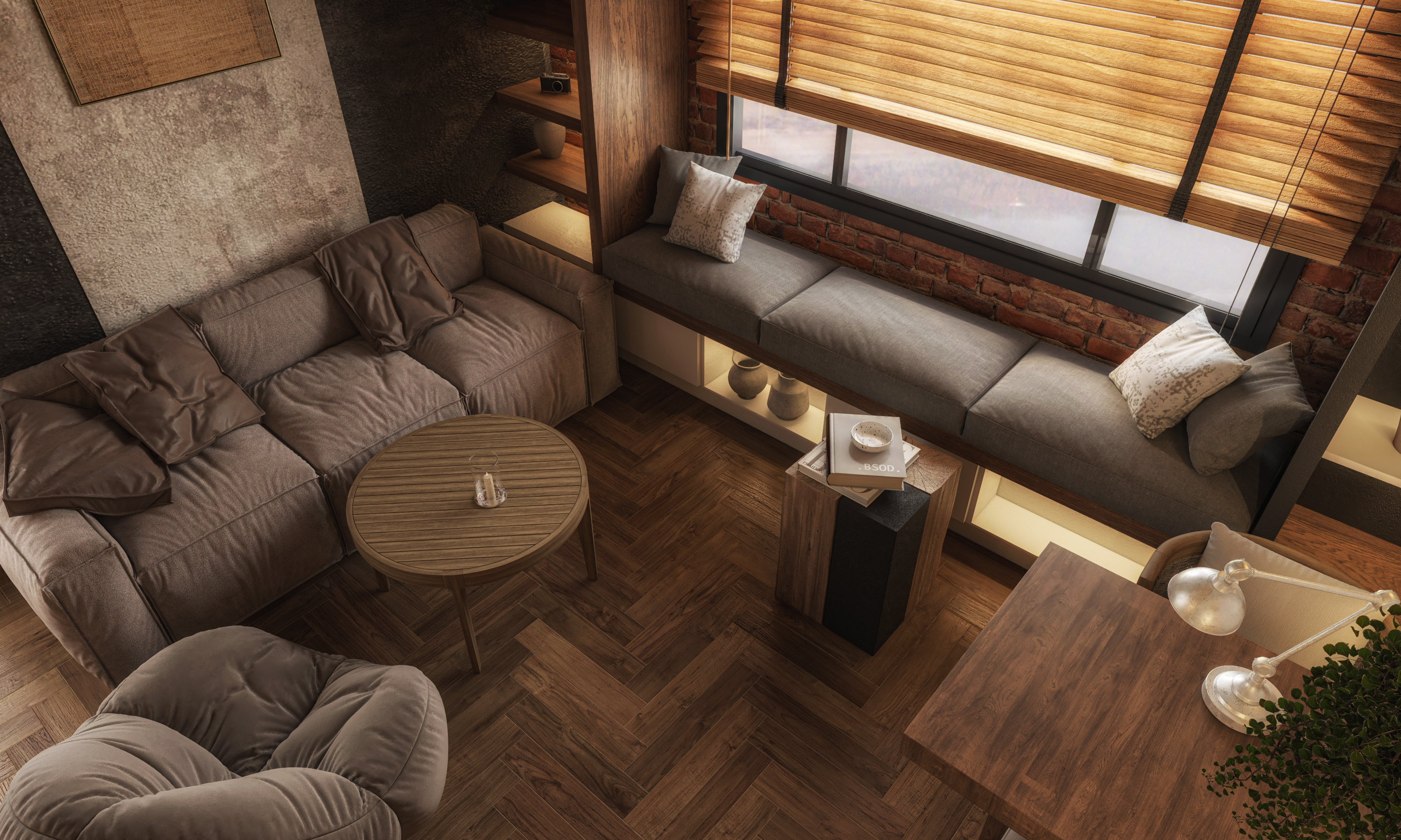 Industrial Interior Resting Space-0