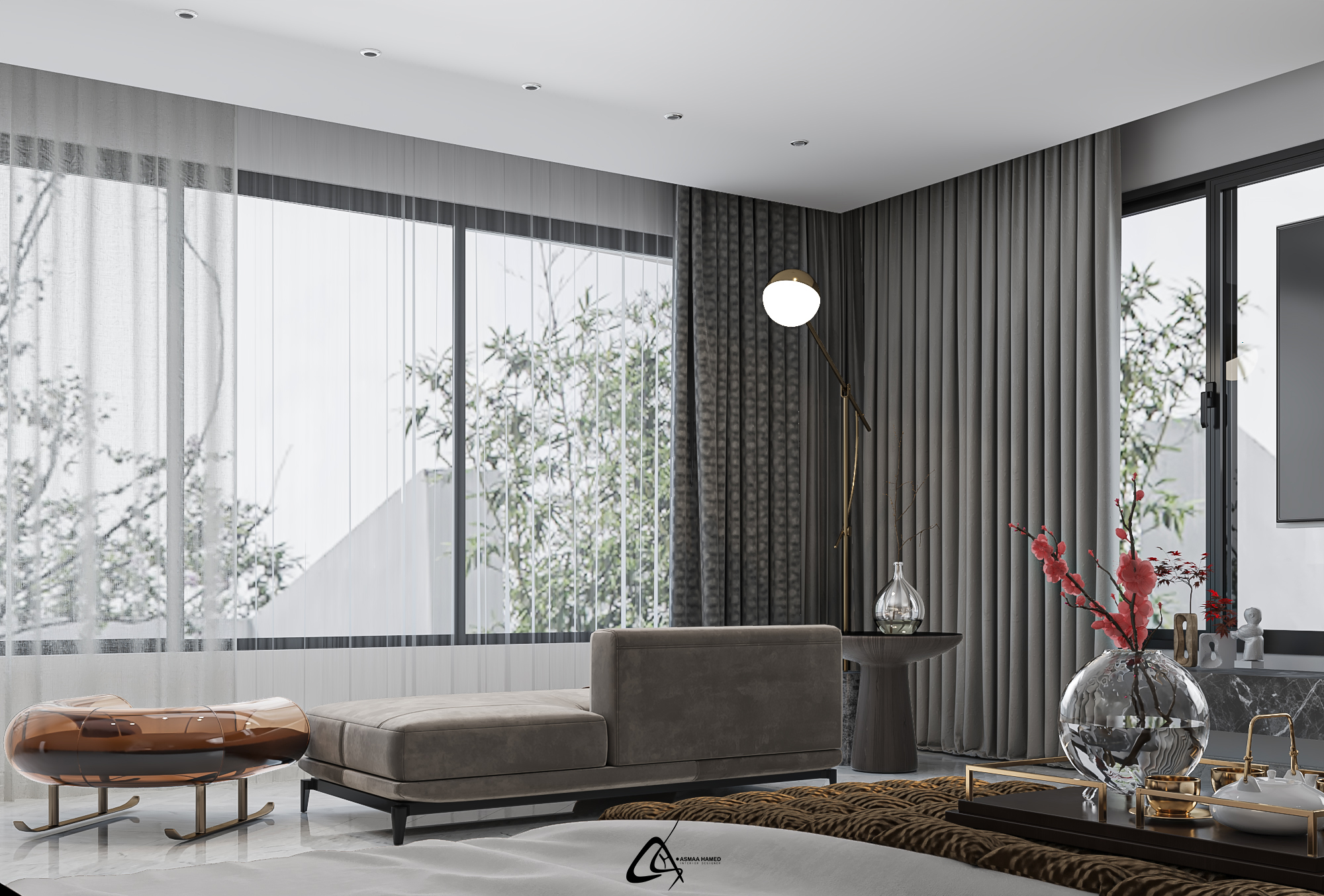 Master bed room with Dressing & Bathroom-4