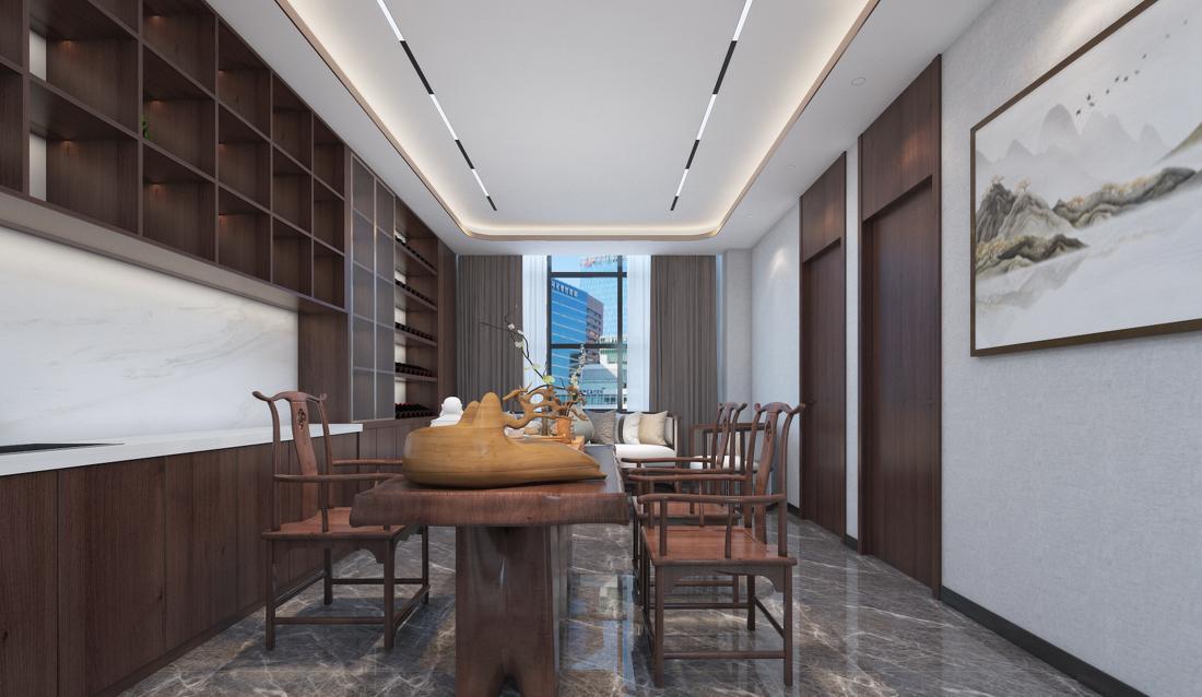 西安旭麟酒业现代中式设计丨中国西安-10