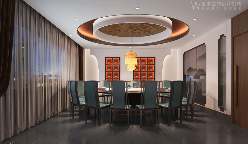 延庆璐香元中餐厅装修设计丨中国北京丨万中设计王本餐饮空间设计机构-13